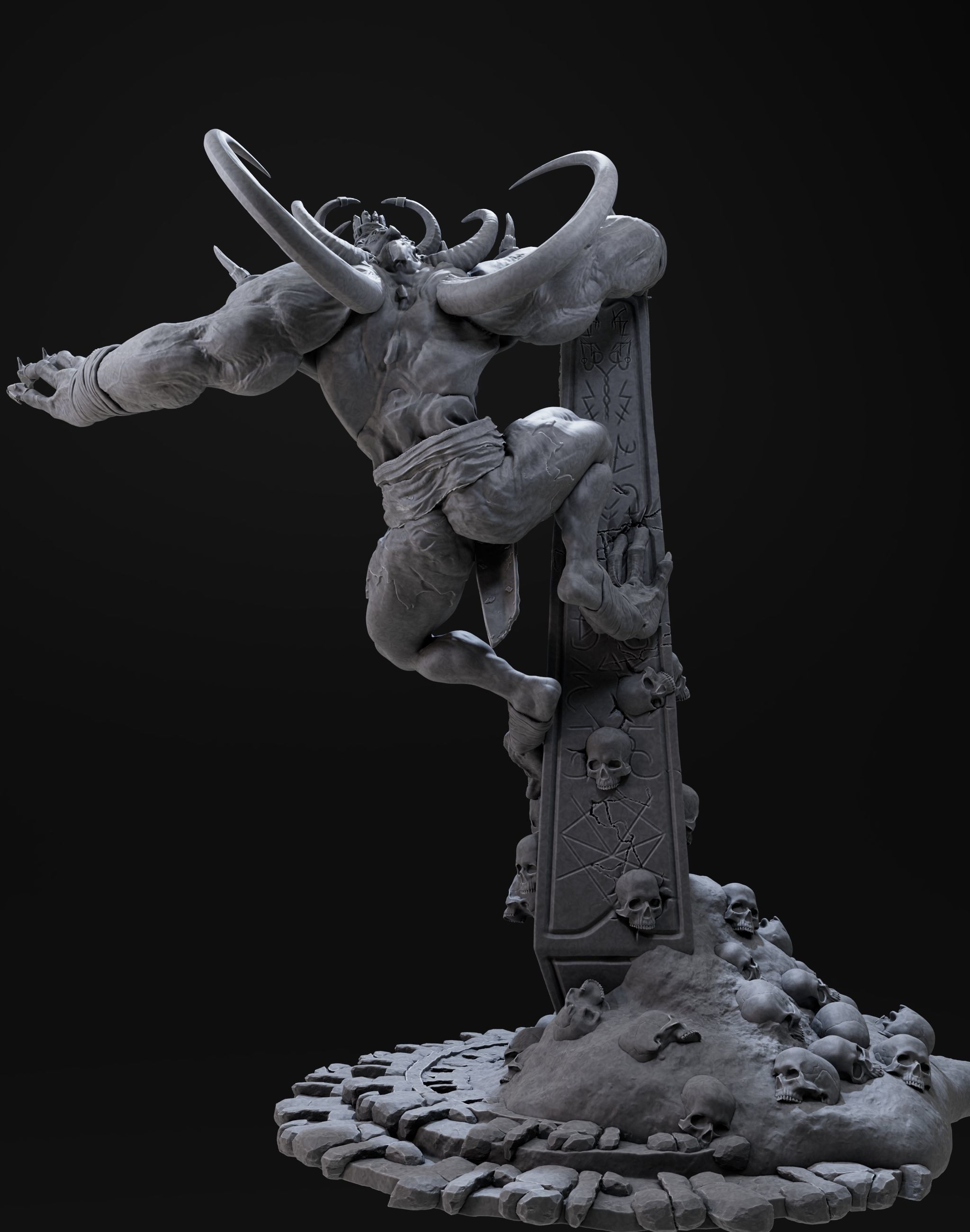 Demon High 3d Print Ready 3D print model_13