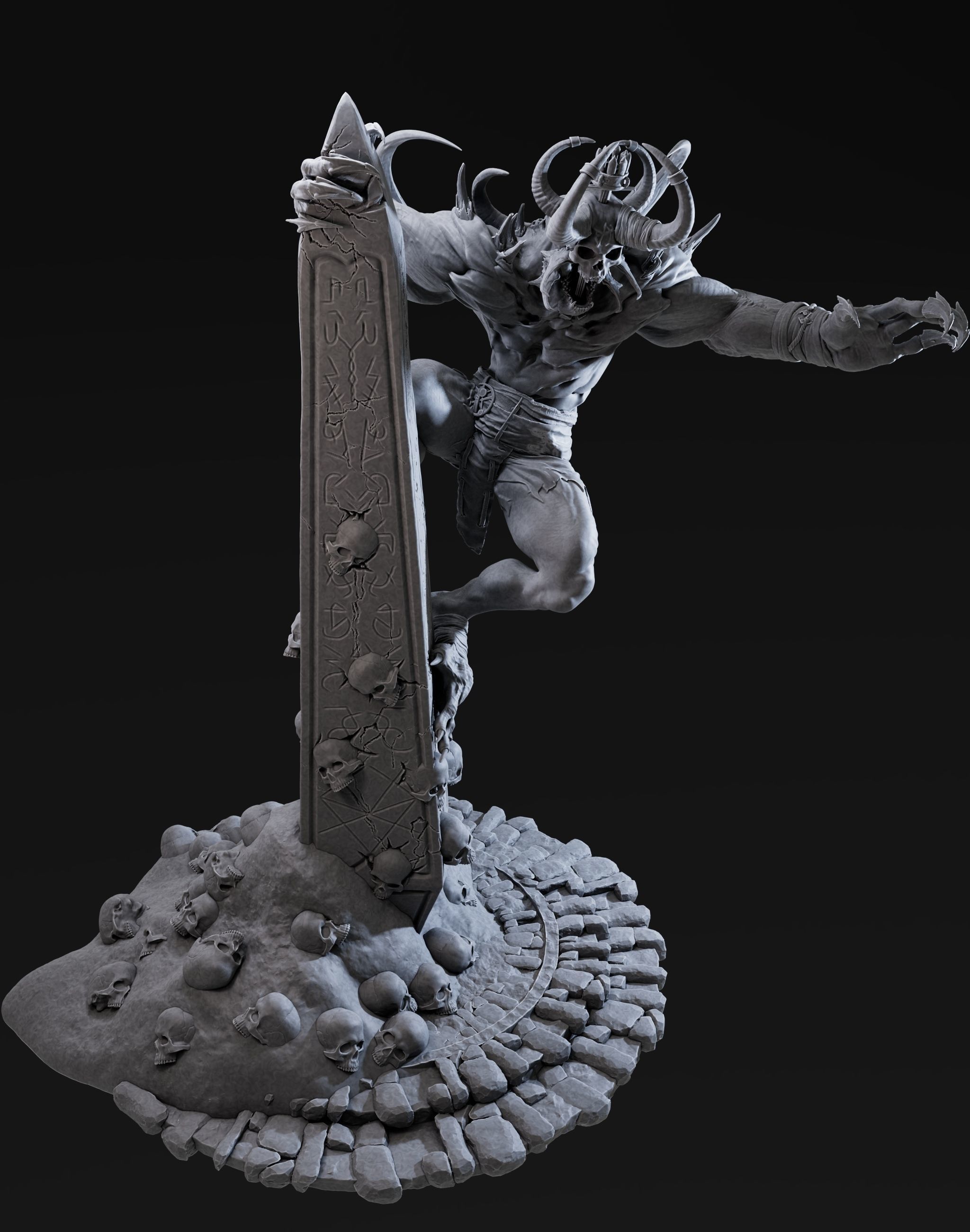 Demon High 3d Print Ready 3D print model_4