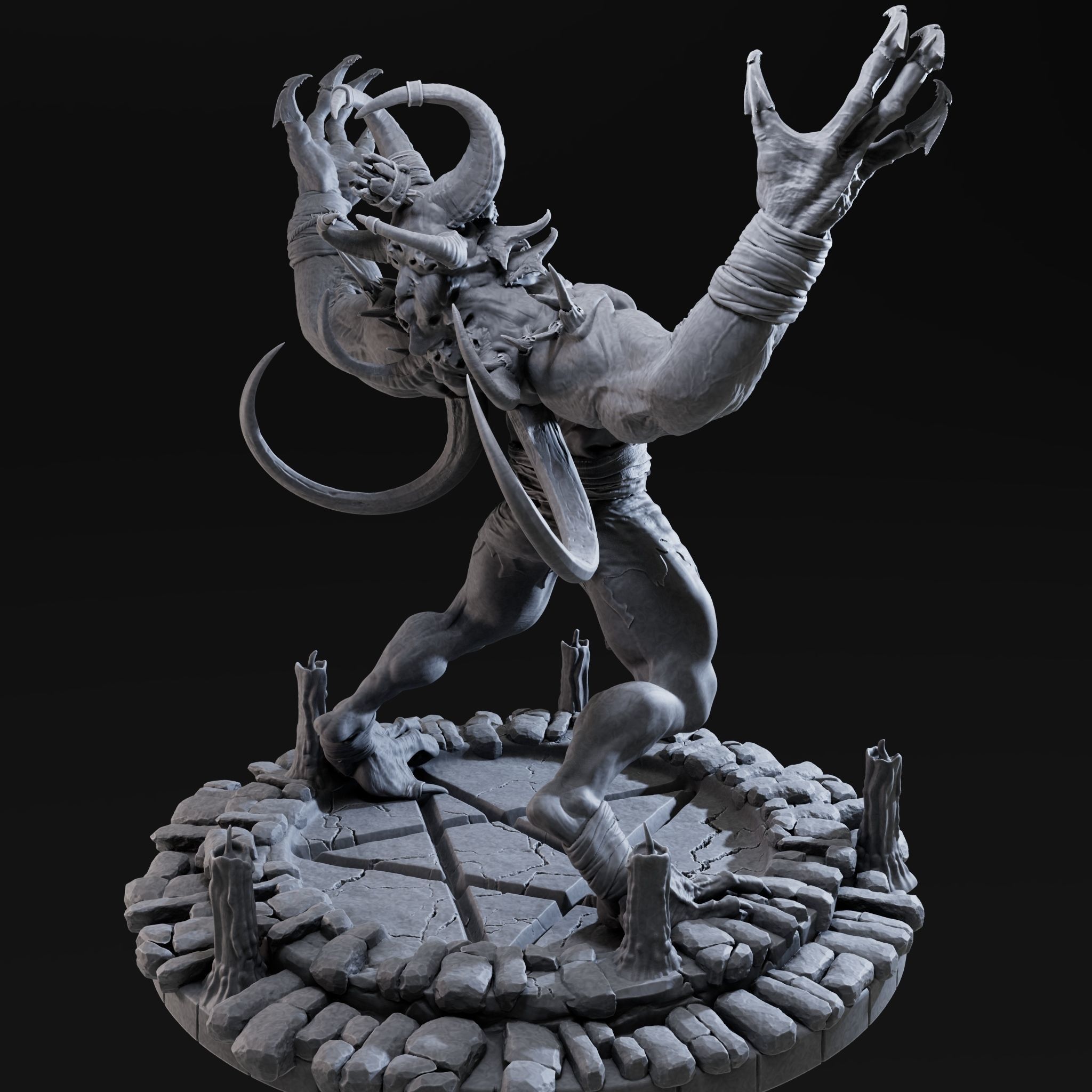 Demon High 3d Print Ready 3D print model_15