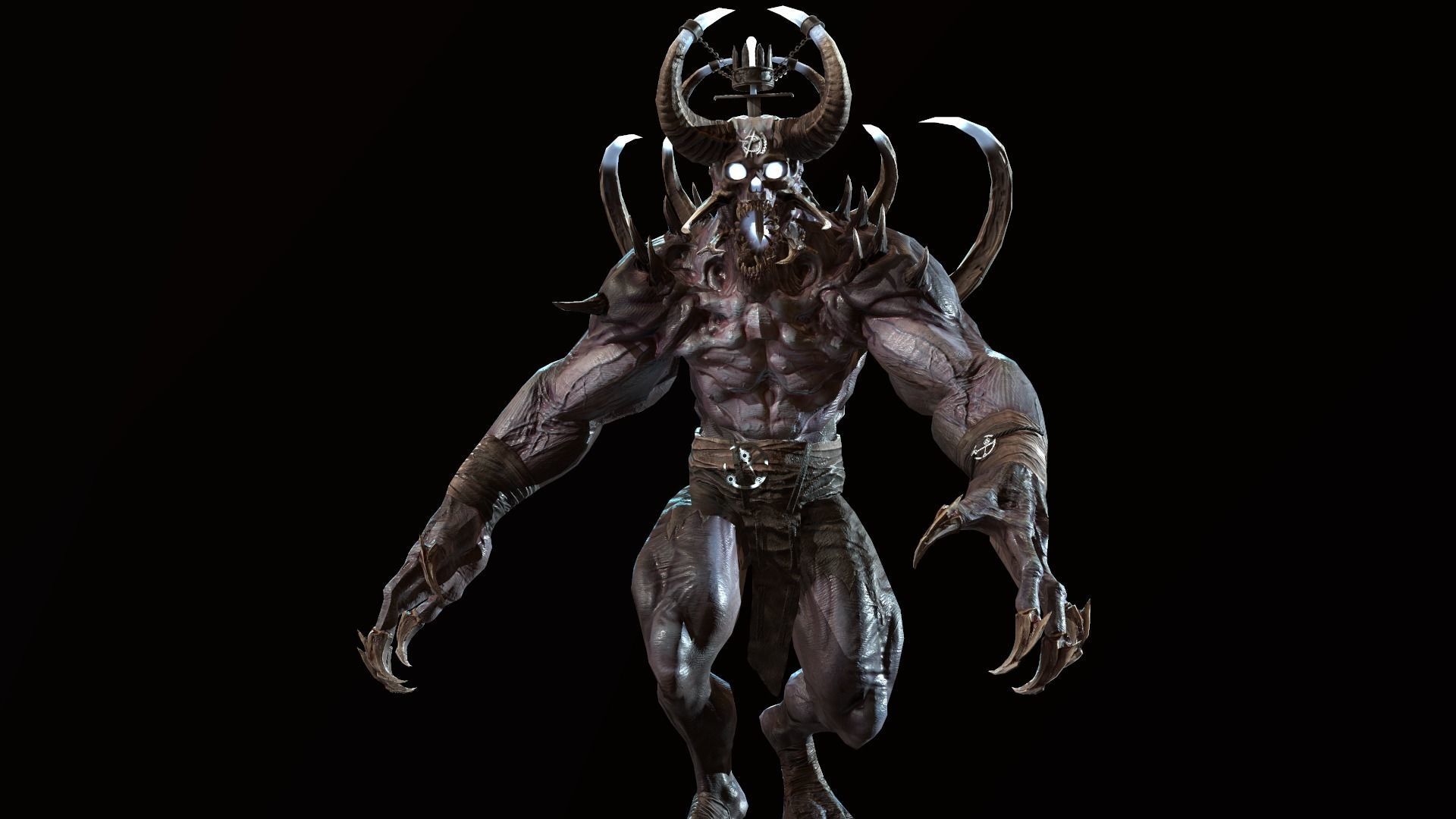 Demon High 3d Print Ready 3D print model_29
