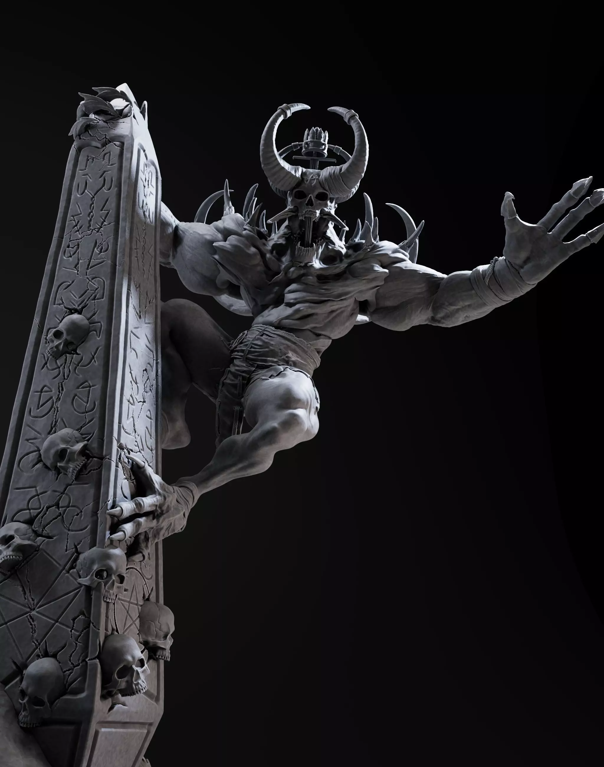 Demon High 3d Print Ready 3D print model_0