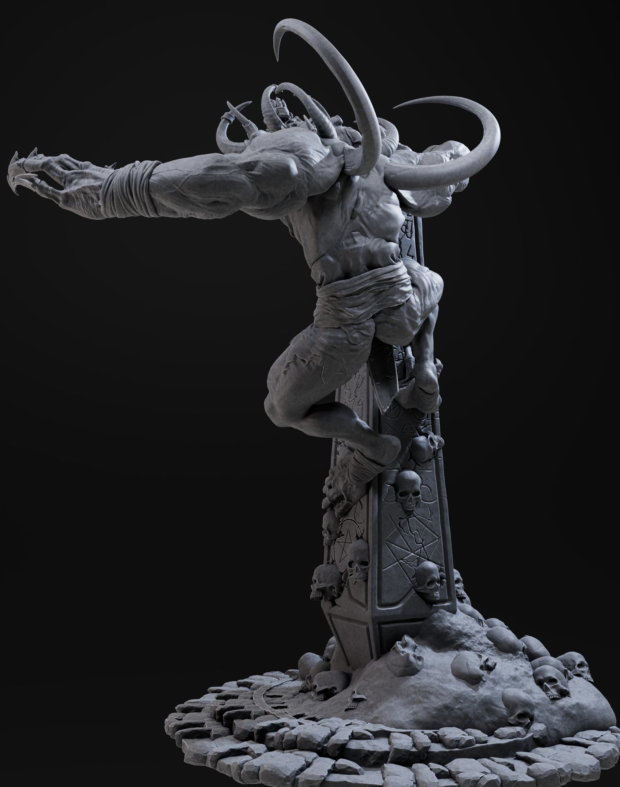 Demon High 3d Print Ready 3D print model_10