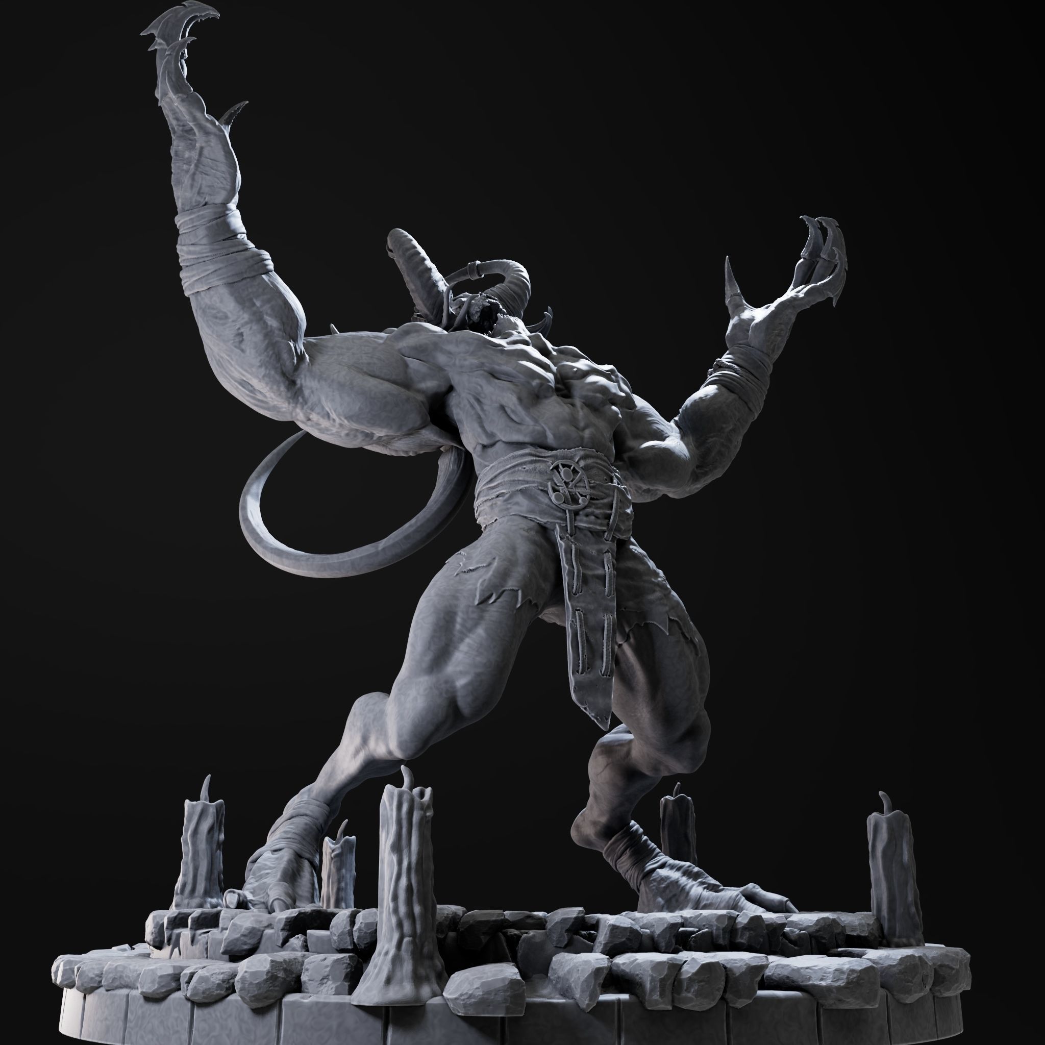 Demon High 3d Print Ready 3D print model_20