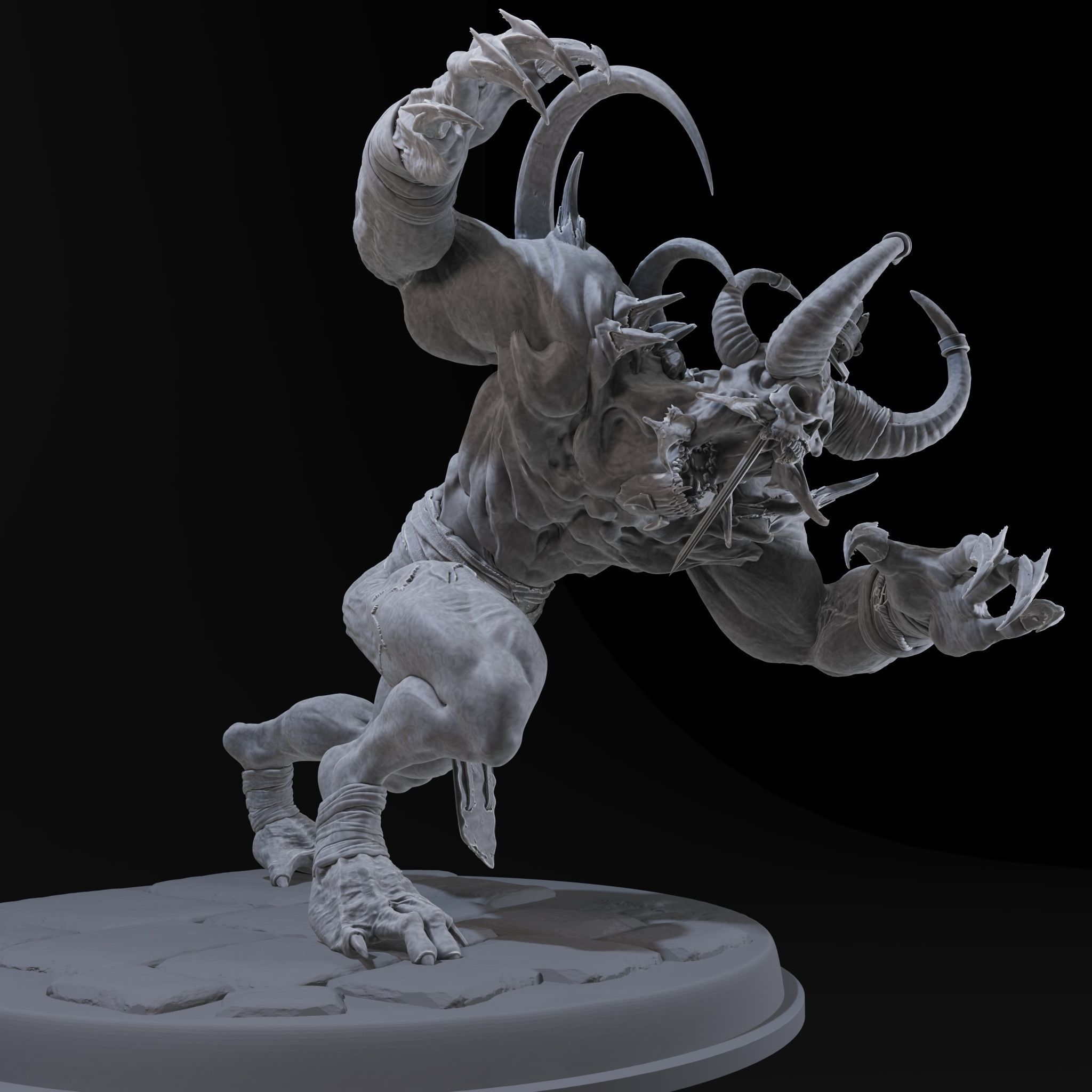 Demon High 3d Print Ready 3D print model_19