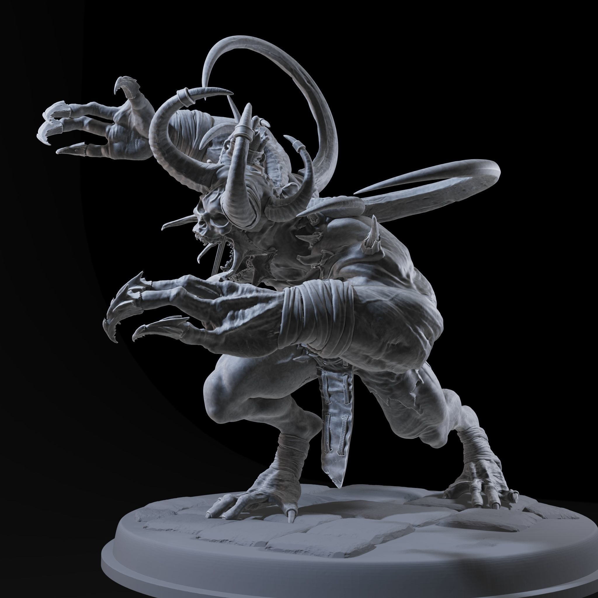 Demon High 3d Print Ready 3D print model_22