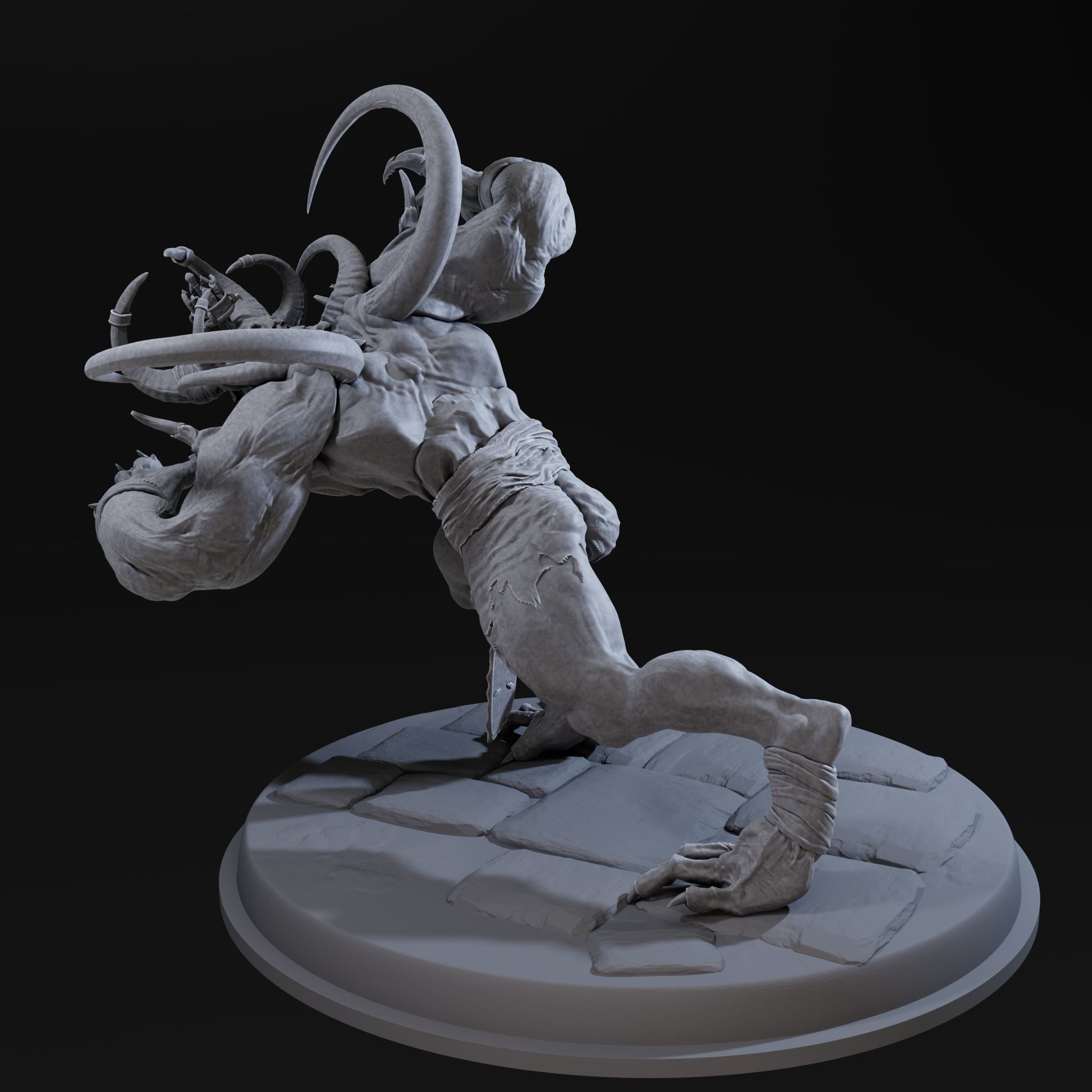 Demon High 3d Print Ready 3D print model_8