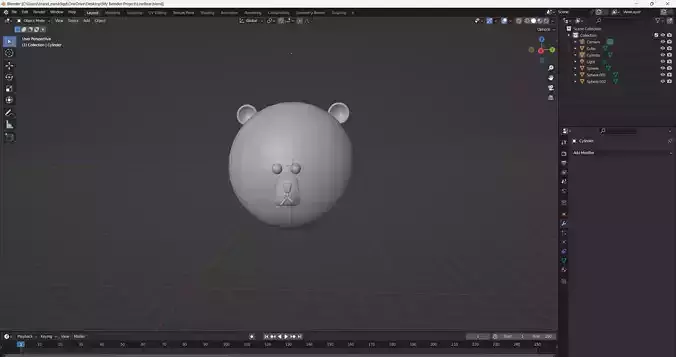 Line Bear STL file
