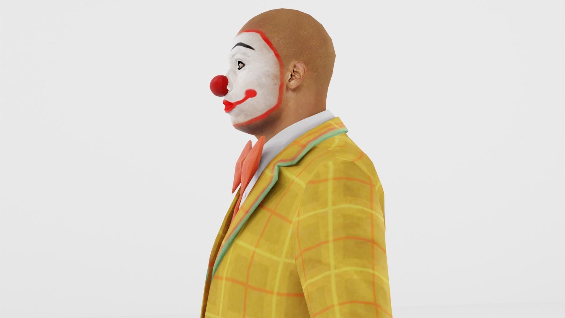 Clown Low-poly 3D model_5