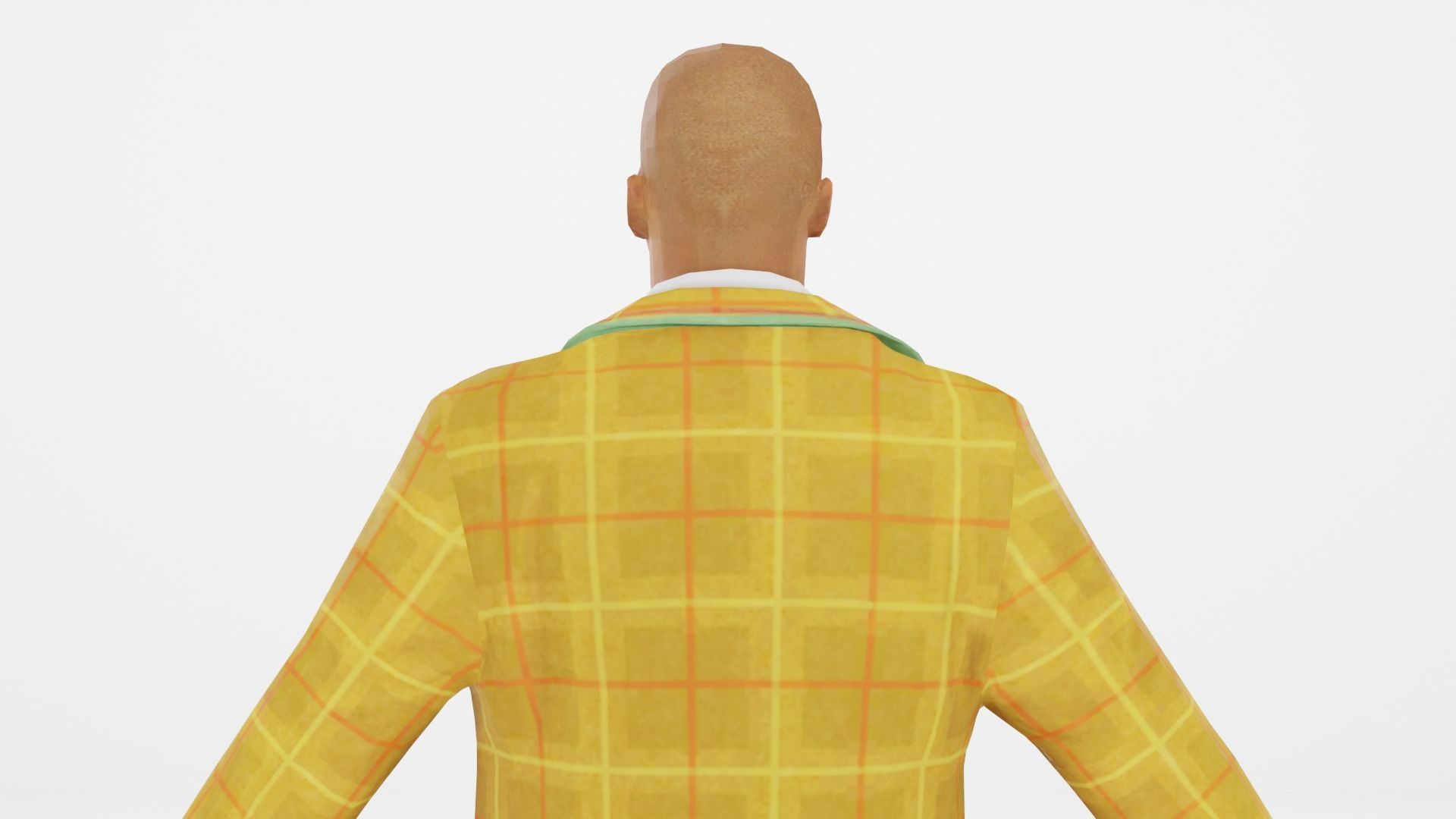 Clown Low-poly 3D model_17