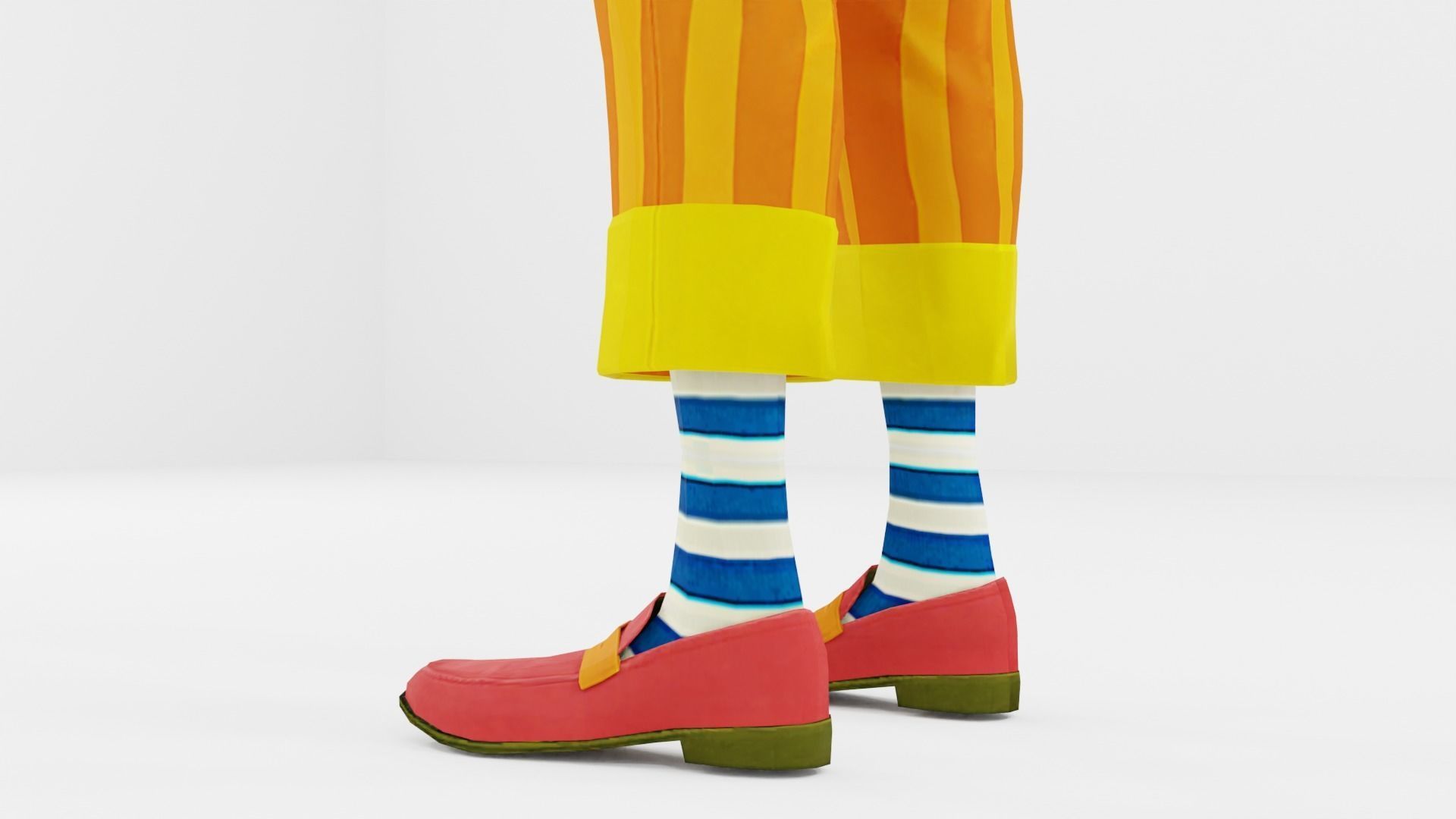 Clown Low-poly 3D model_15
