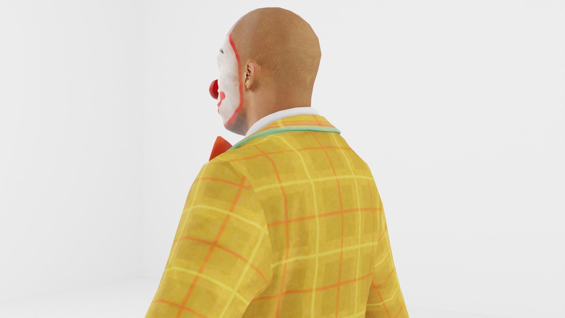 Clown Low-poly 3D model_13