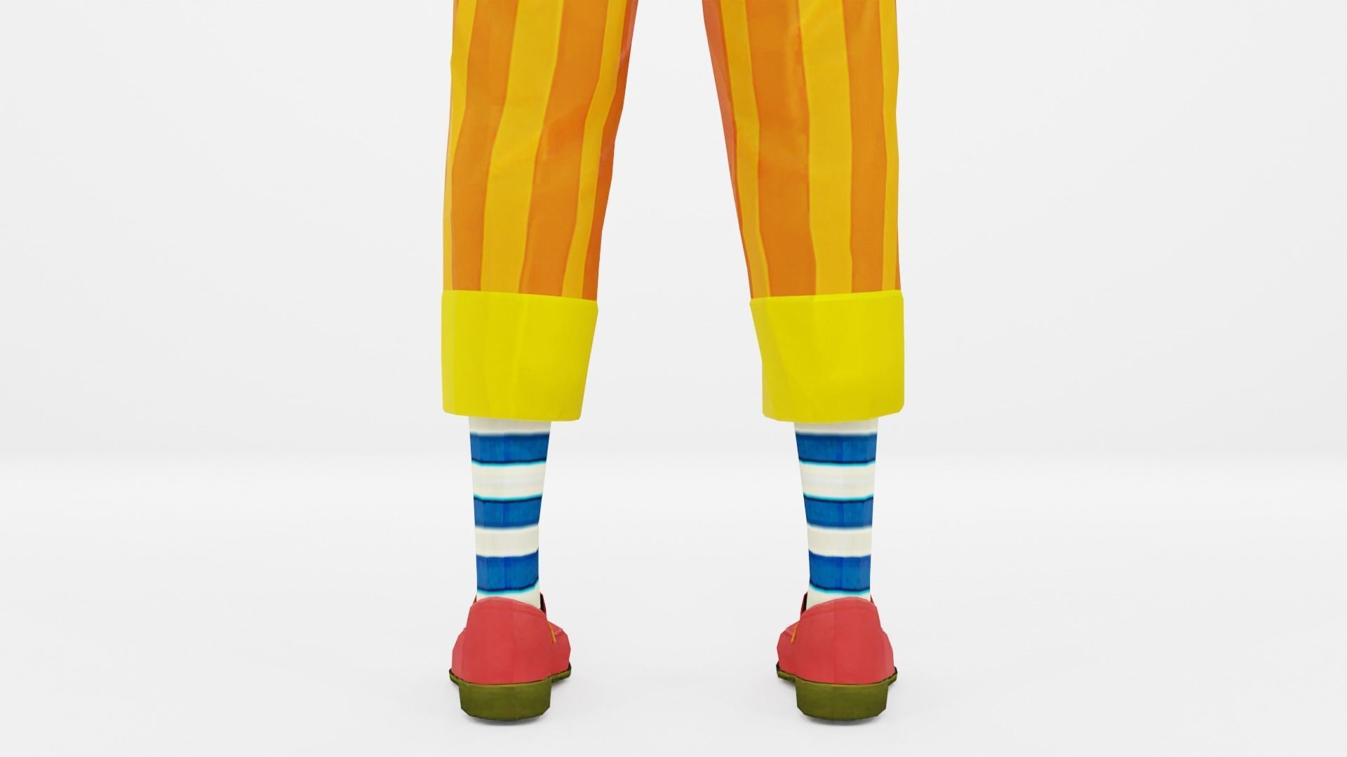 Clown Low-poly 3D model_18