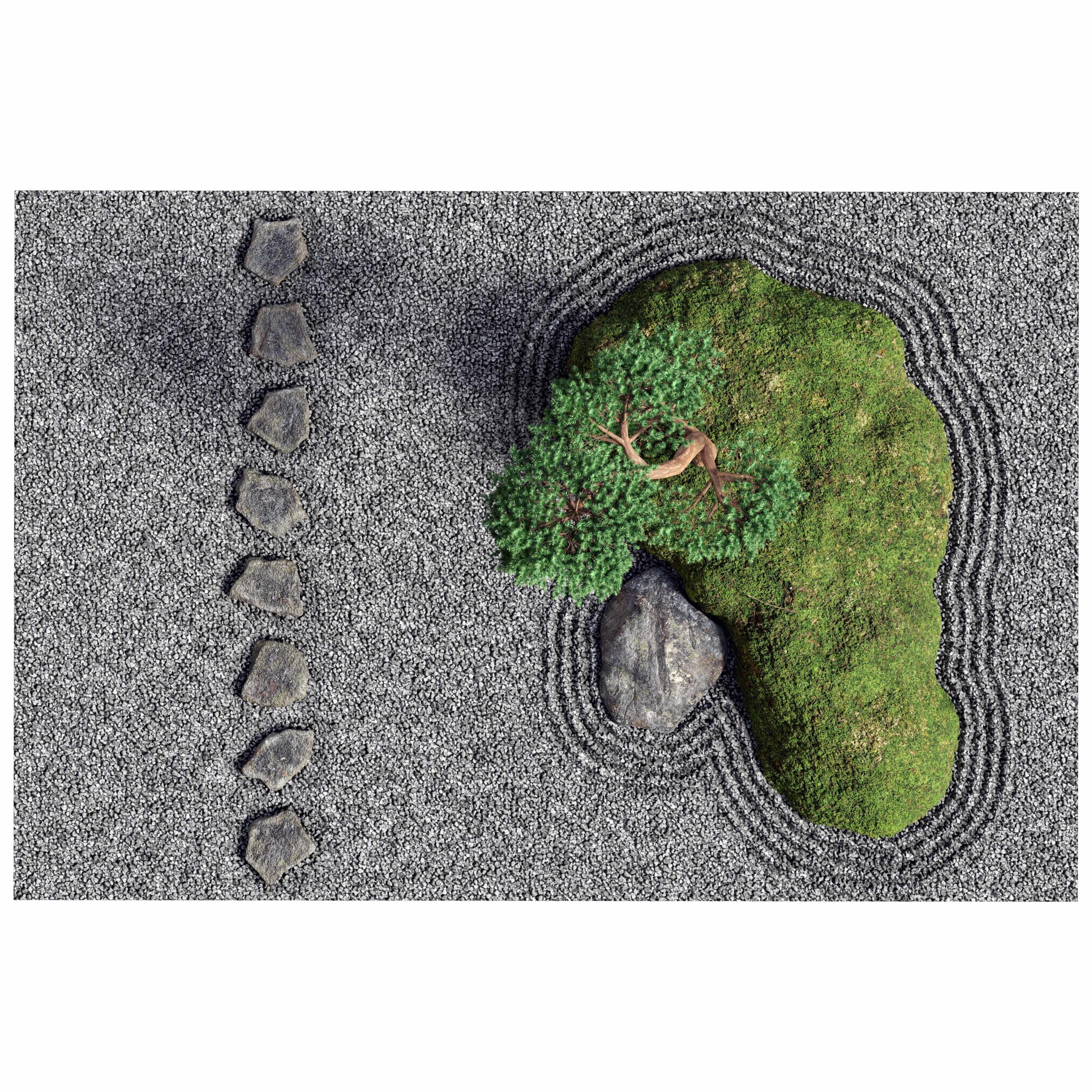 Japanese Rock -Zen- Garden 04 Low-poly 3D model_5