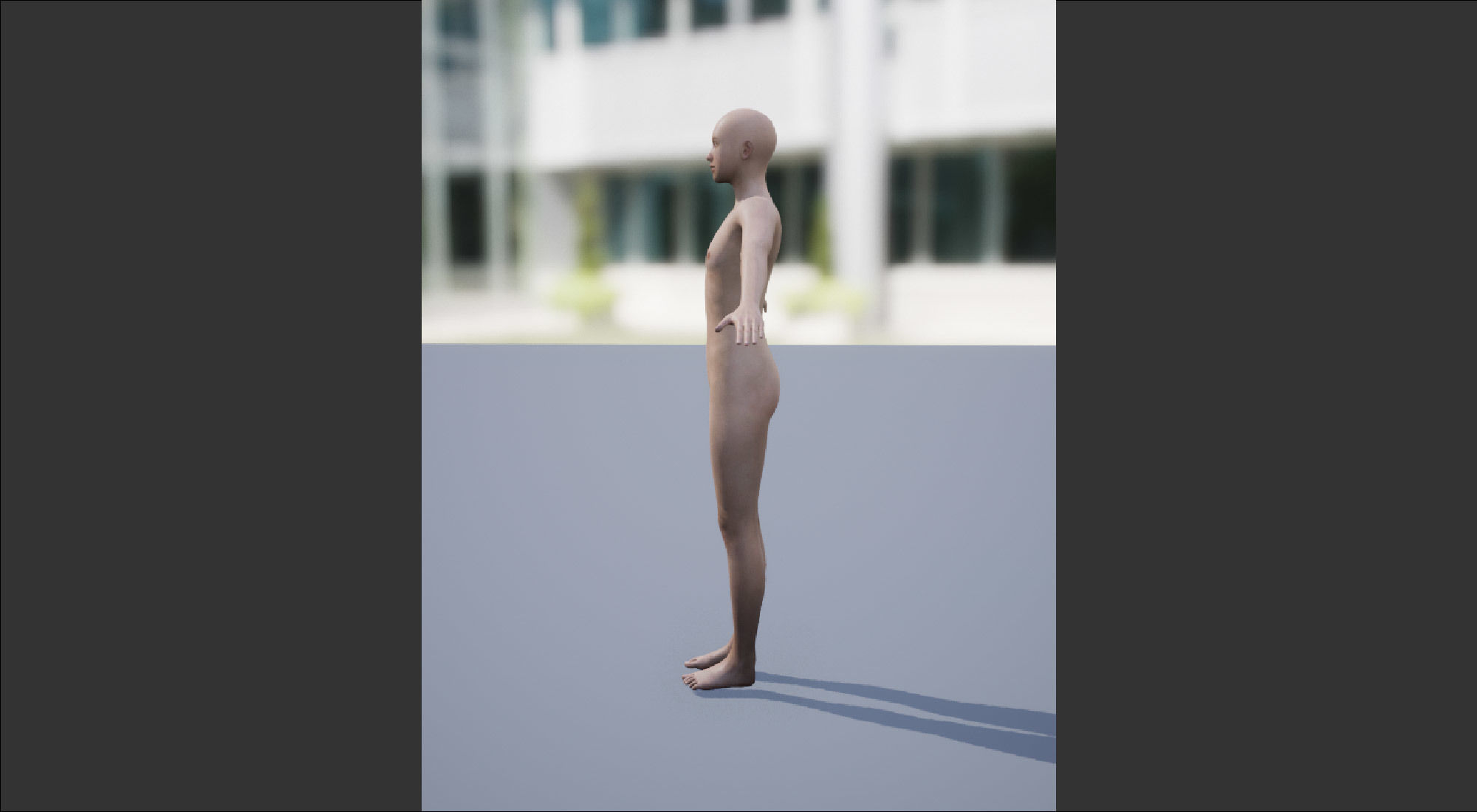 Androgenous Character Base with Morphs 3D model_1