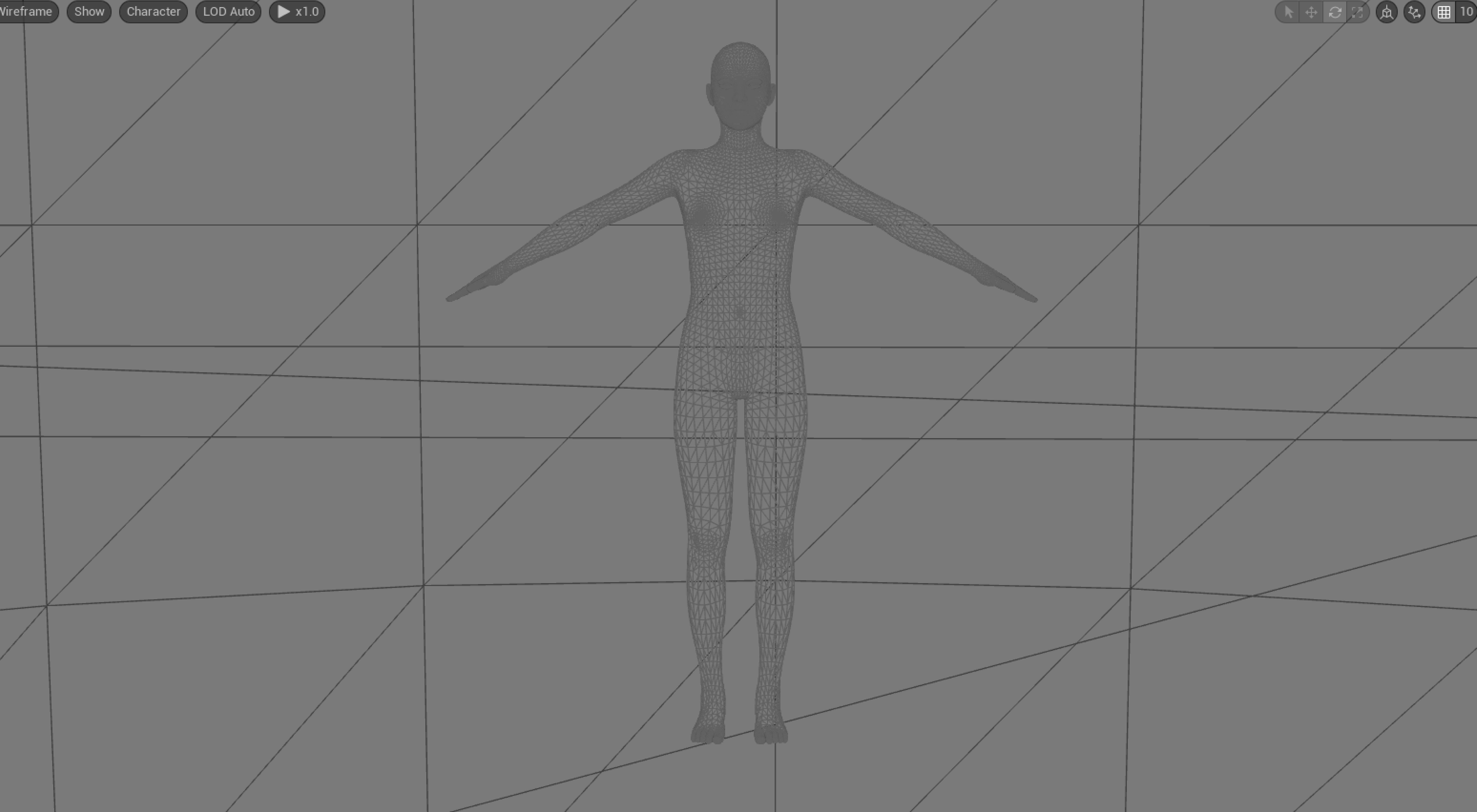 Androgenous Character Base with Morphs 3D model_15