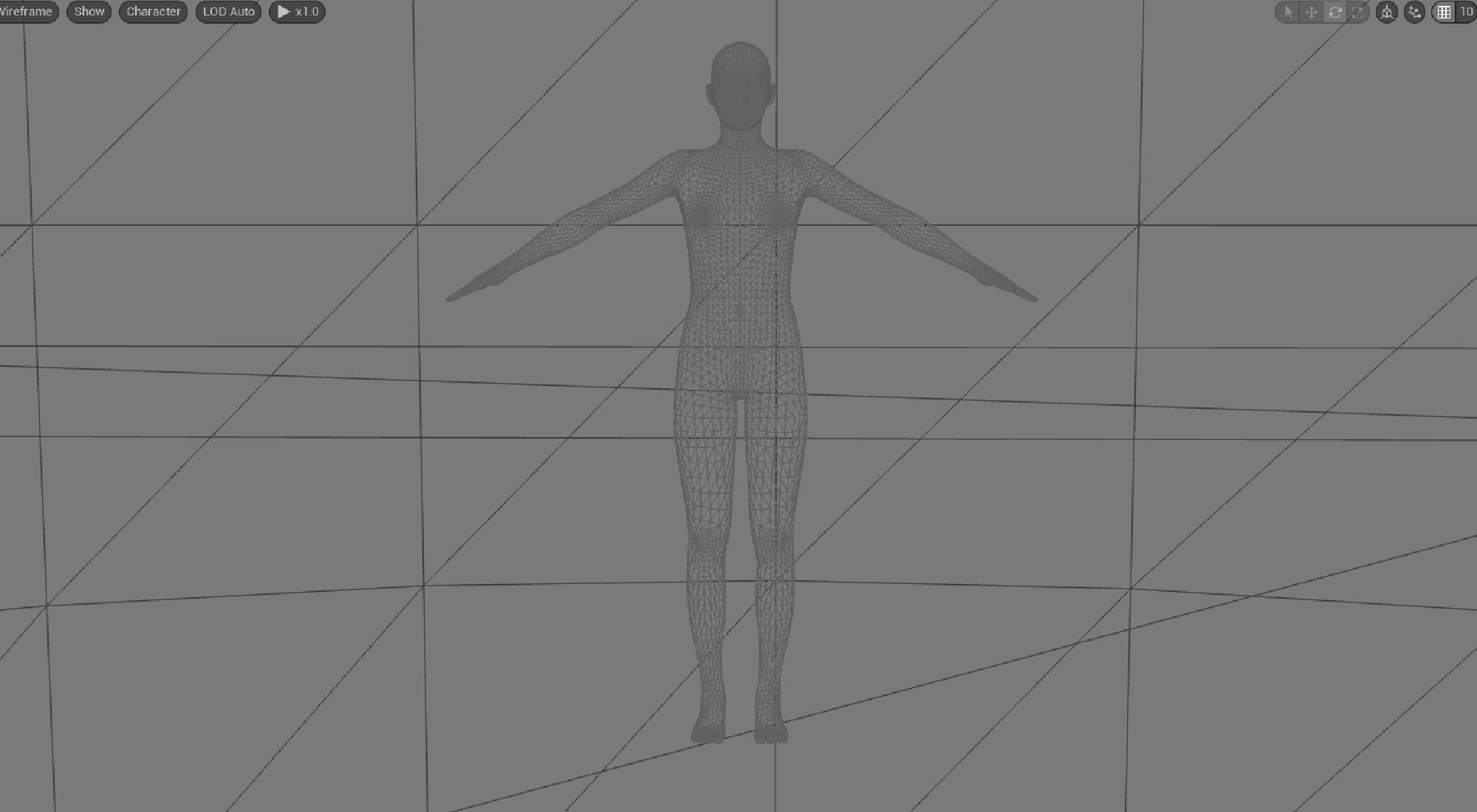 Androgenous Character Base with Morphs 3D model_17