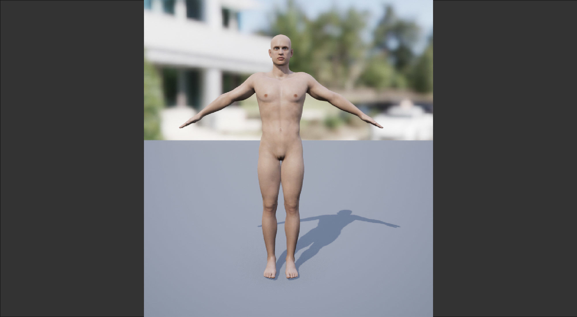 Androgenous Character Base with Morphs 3D model_3