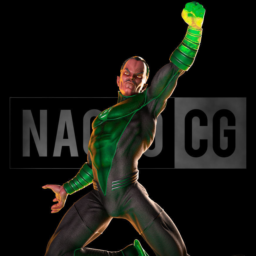 Fan Art Green Lantern Sinestro - Statue 3D print model_3
