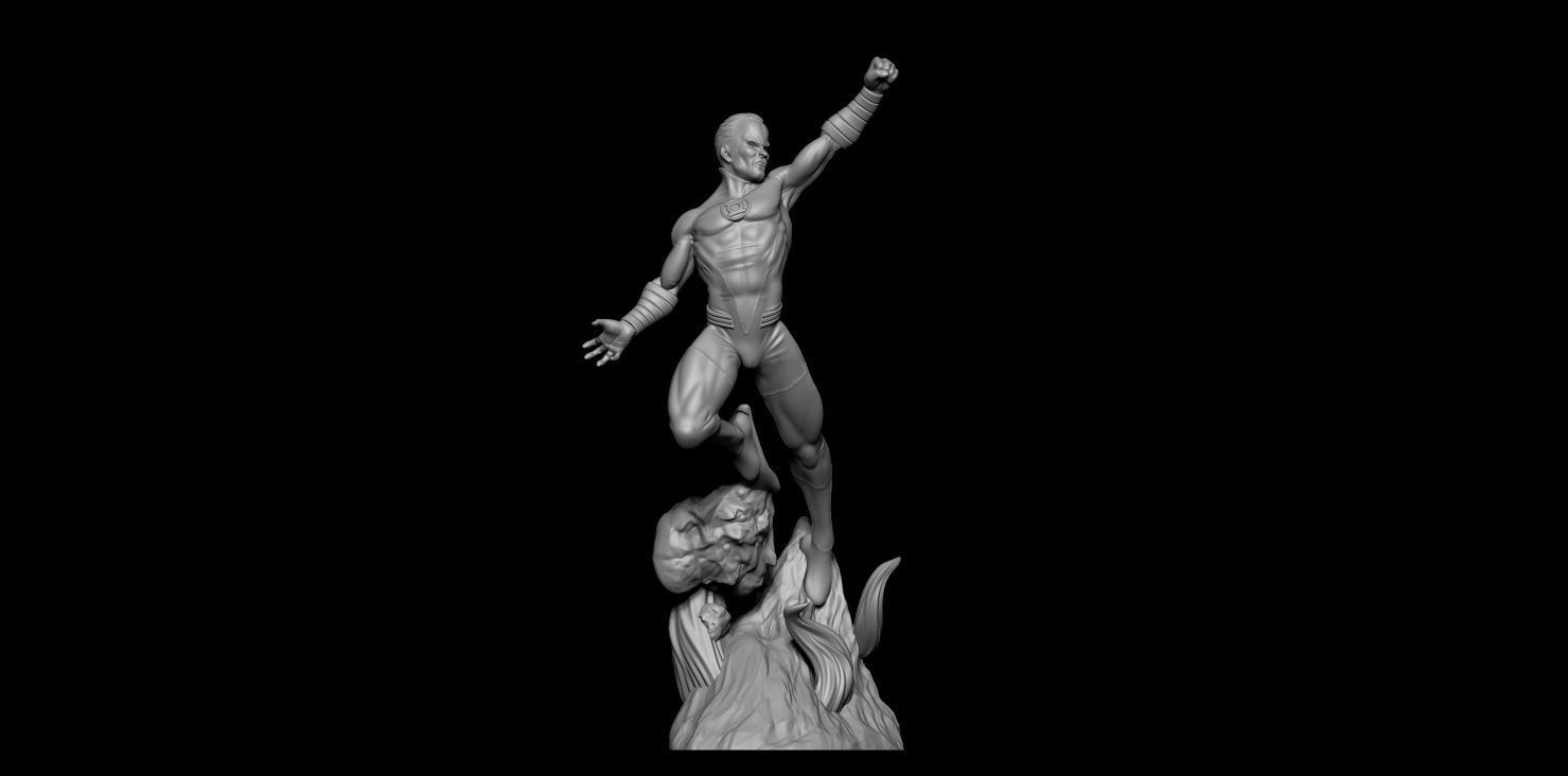 Fan Art Green Lantern Sinestro - Statue 3D print model_10