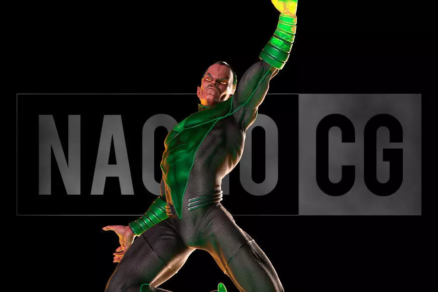 Fan Art Green Lantern Sinestro - Statue 3D print model_0