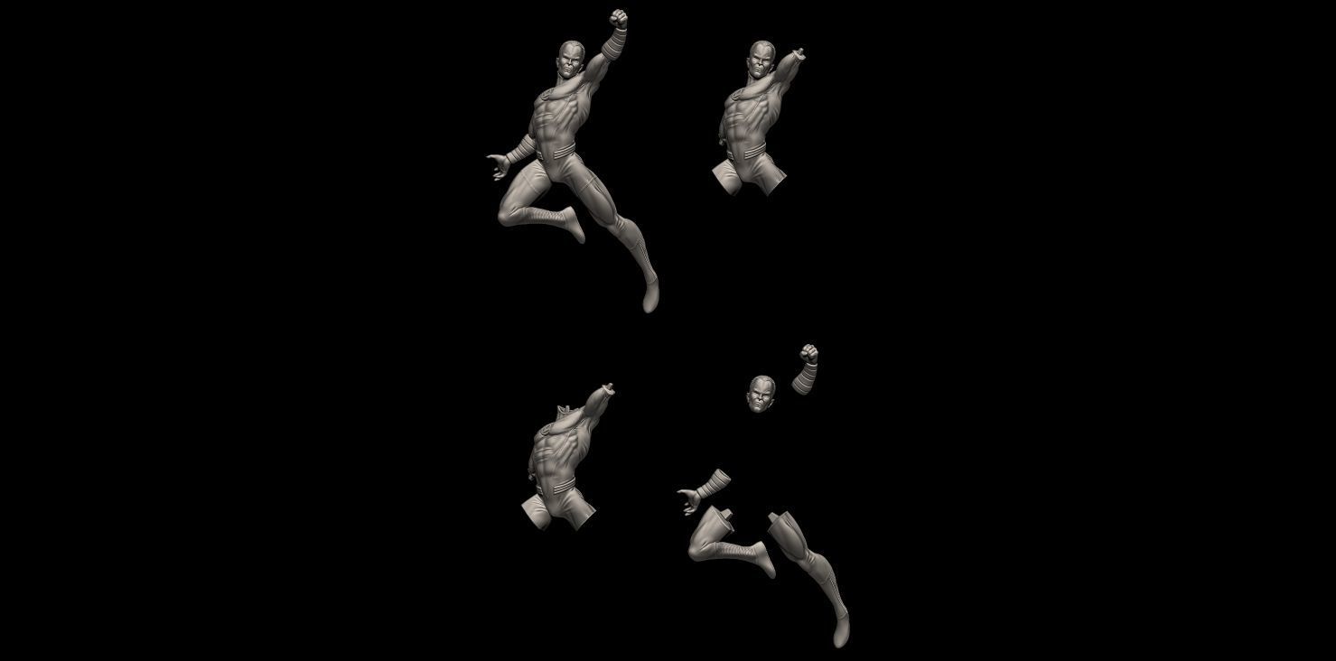 Fan Art Green Lantern Sinestro - Statue 3D print model_5