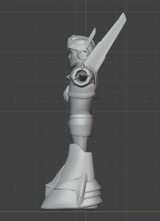 Megaman X5 Falcon Armor 3d Model  3D print model_3