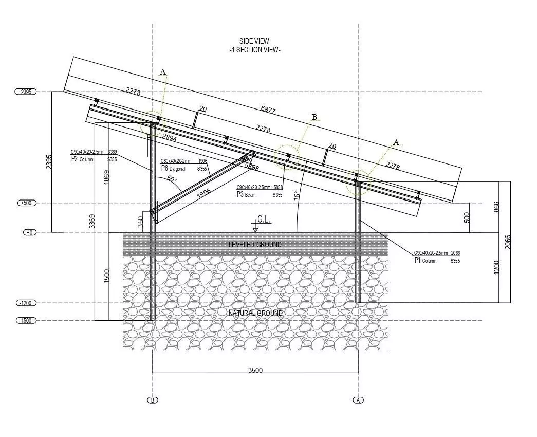 647 kWp Solar Project Type 16 3D model_0