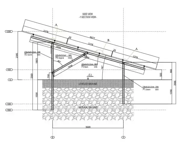 235 kWp Solar Project Type 17 3D model