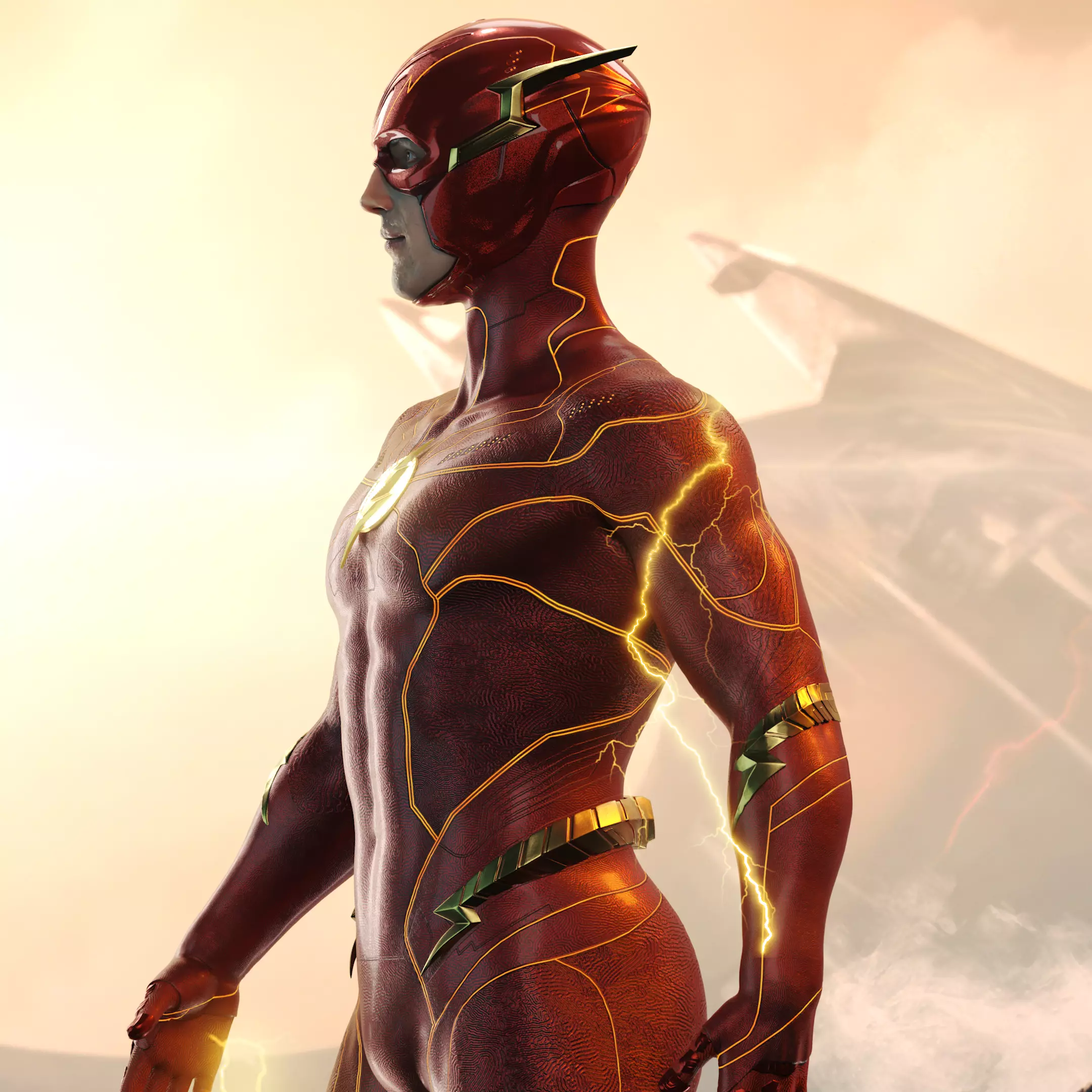  Flash 2023 Rigged 3D model Movie Accurate 3D model_0