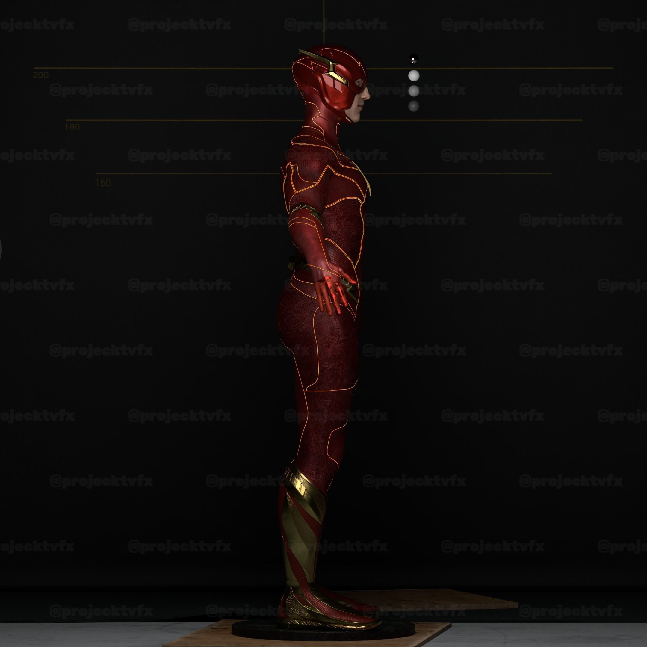  Flash 2023 Rigged 3D model Movie Accurate 3D model_4