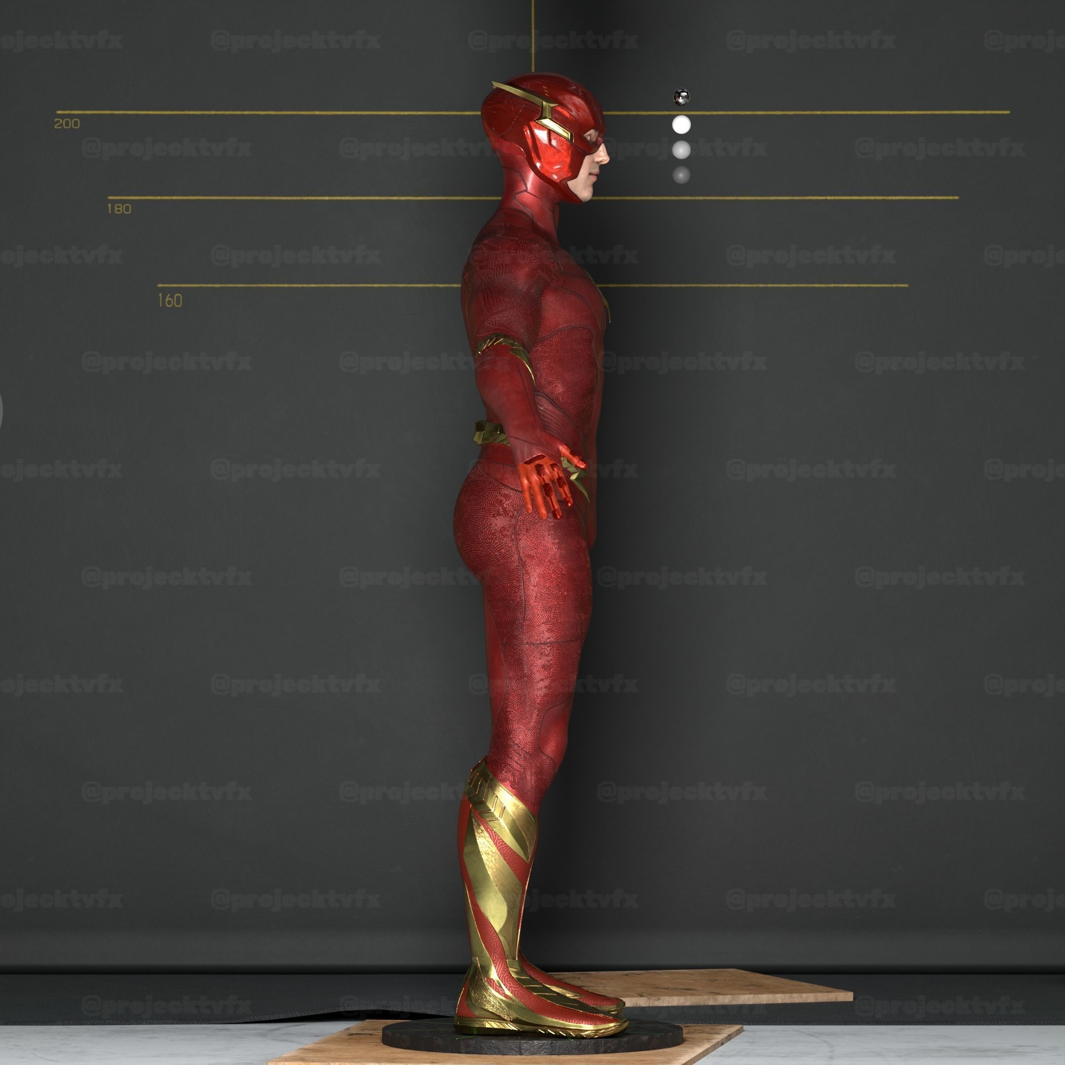  Flash 2023 Rigged 3D model Movie Accurate 3D model_3