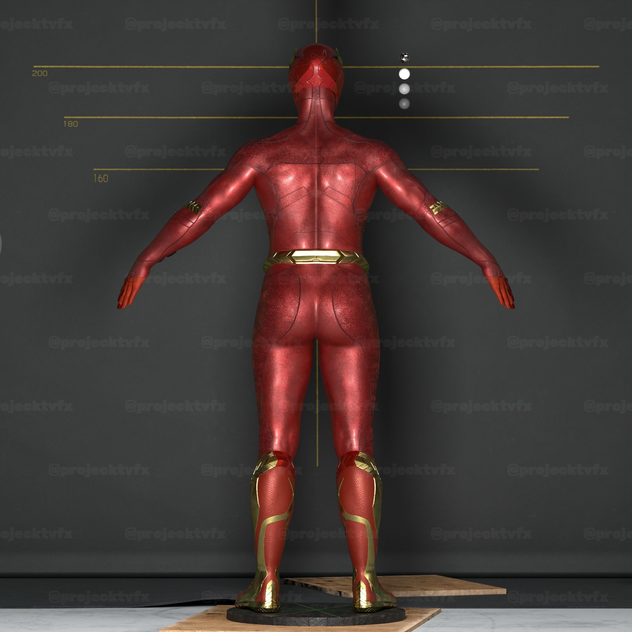  Flash 2023 Rigged 3D model Movie Accurate 3D model_5