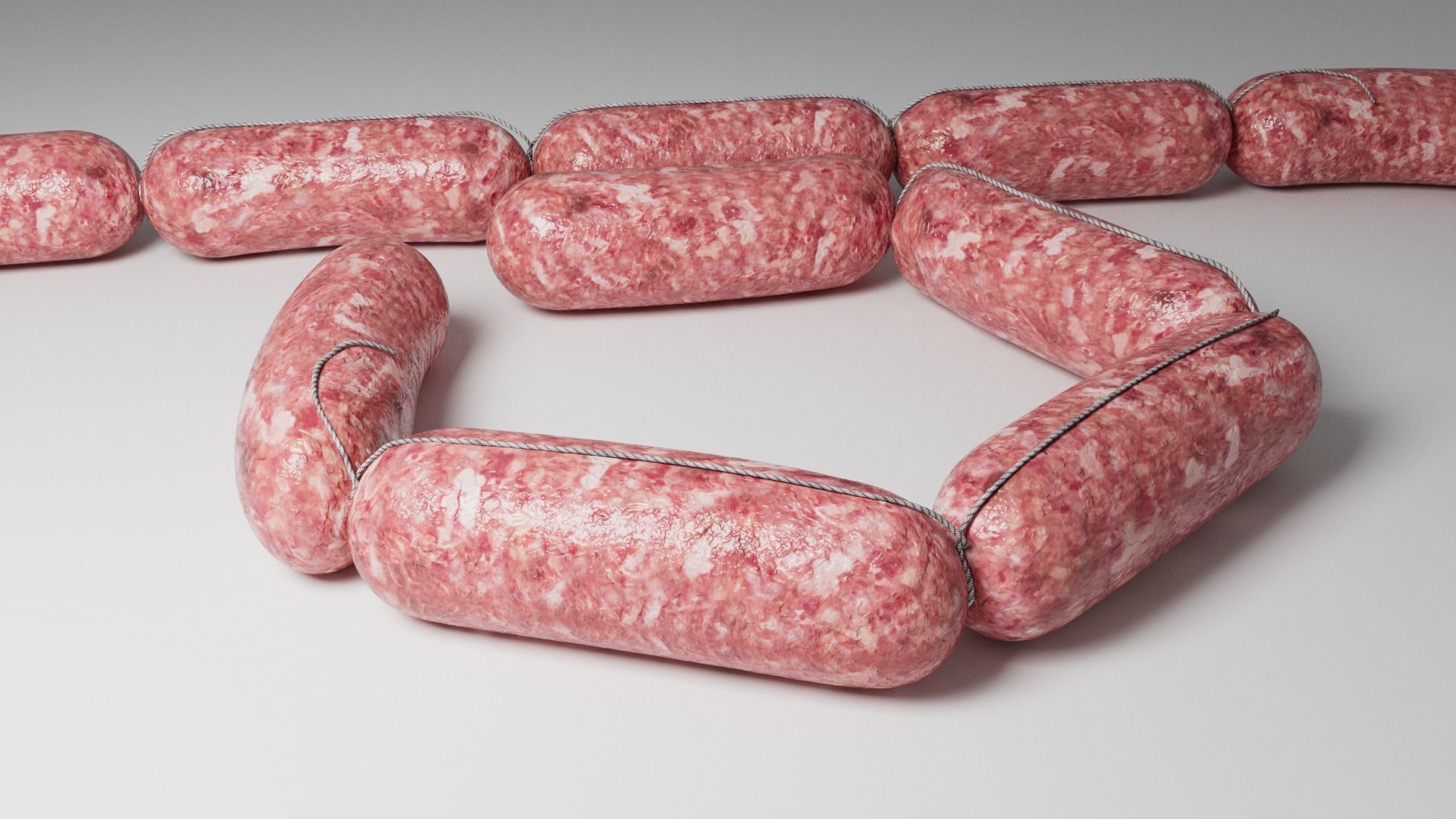 Sausage 3D model_3