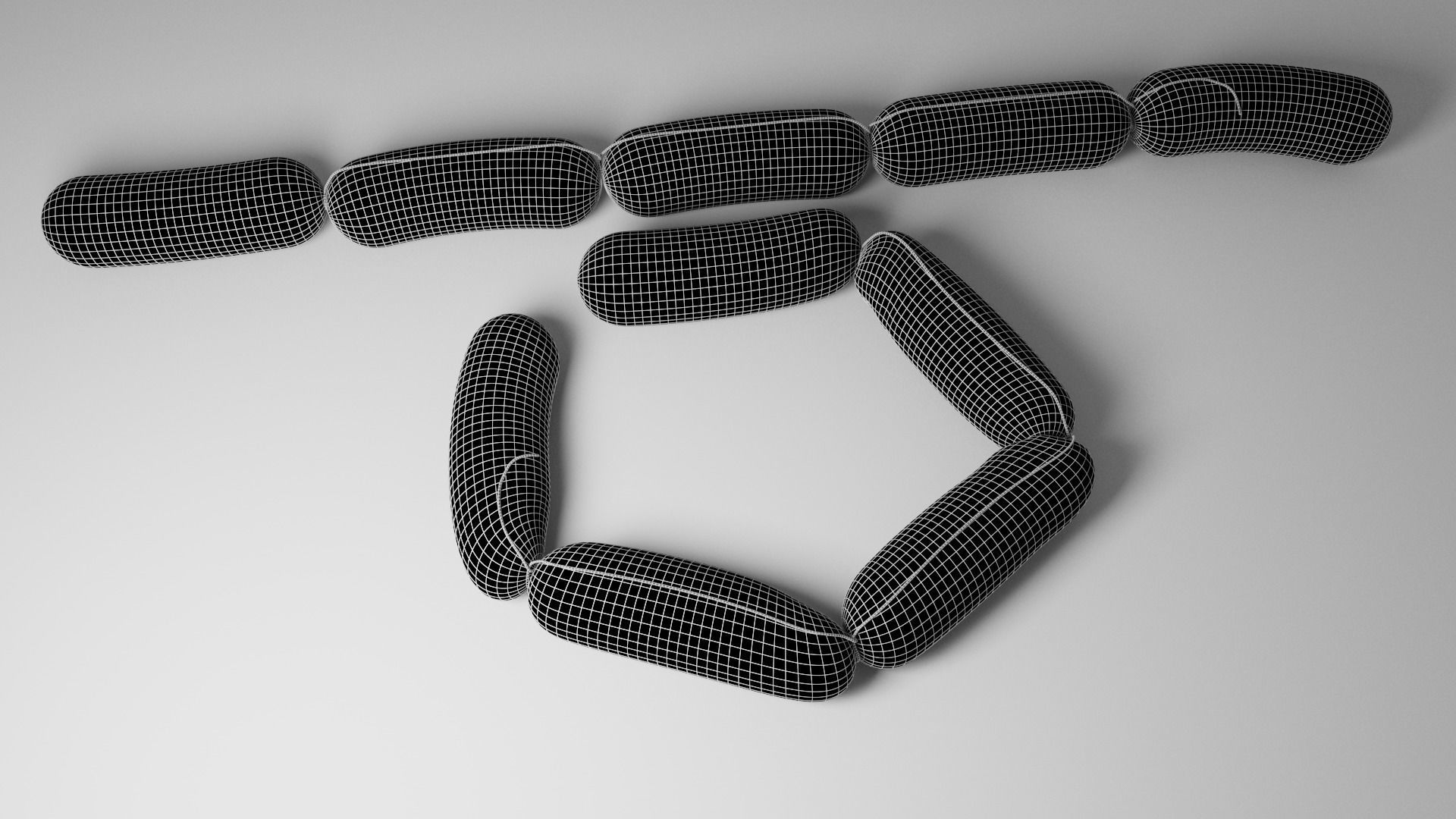 Sausage 3D model_7
