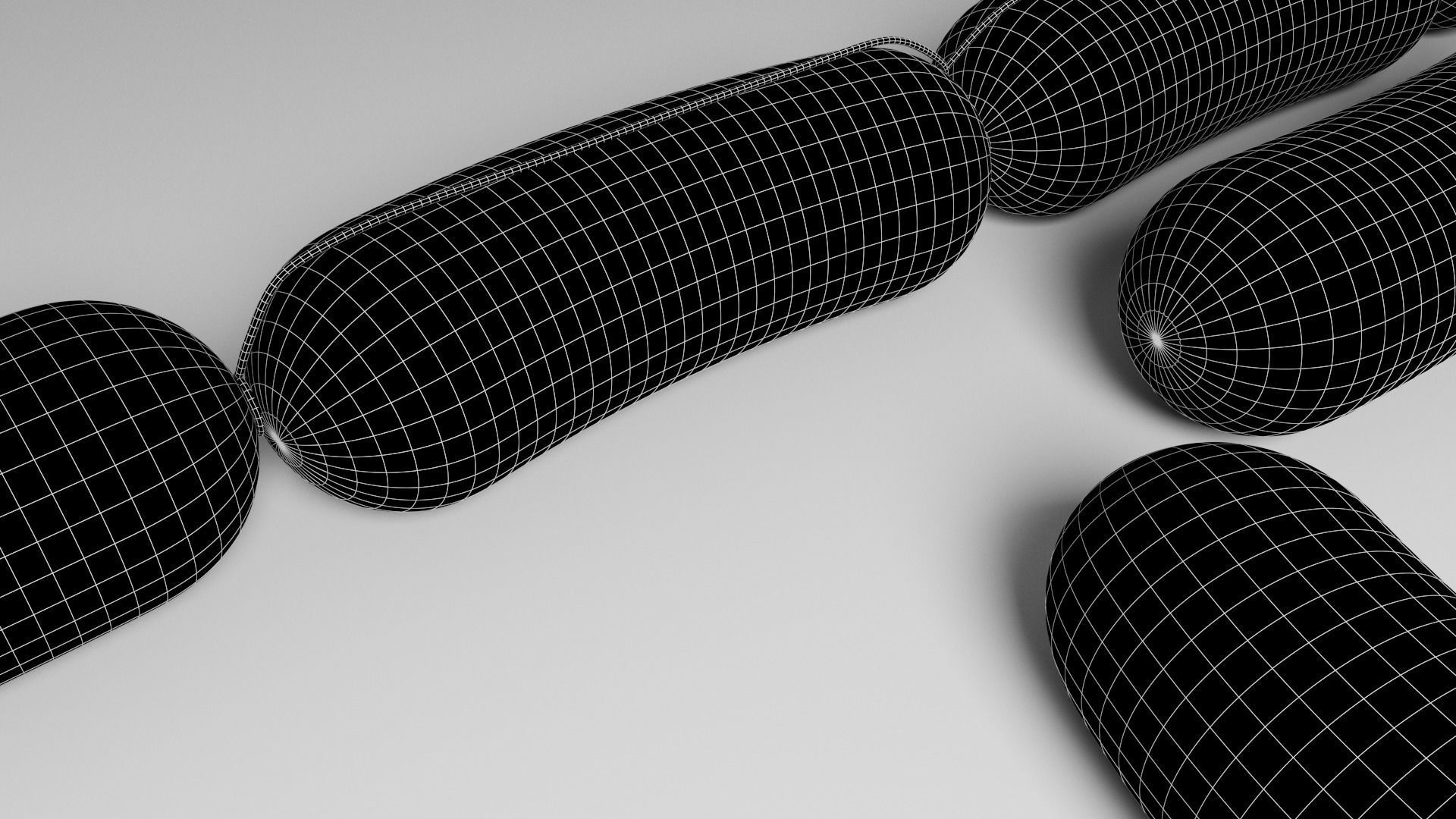 Sausage 3D model_8