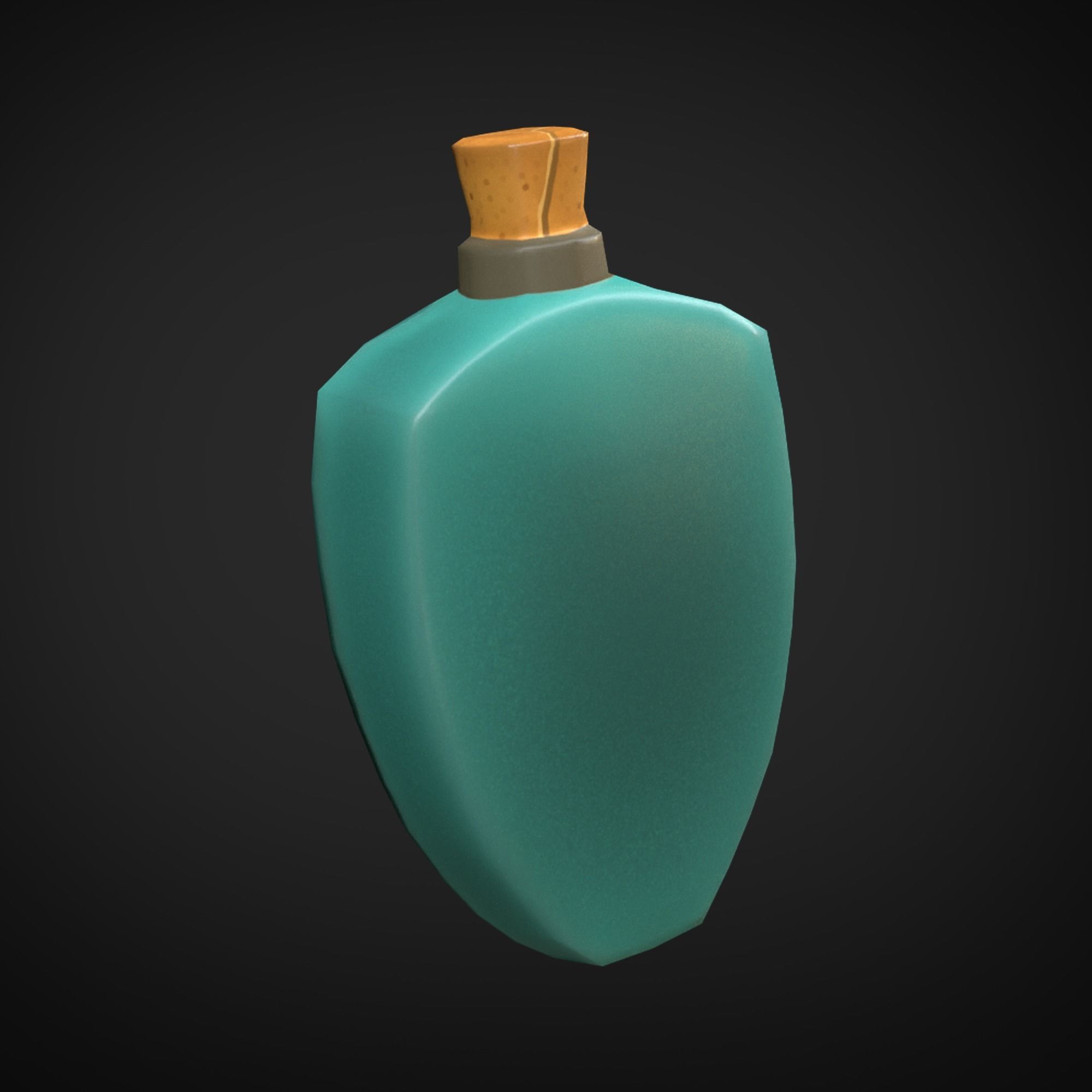 Adventurer Low-poly 3D model_5