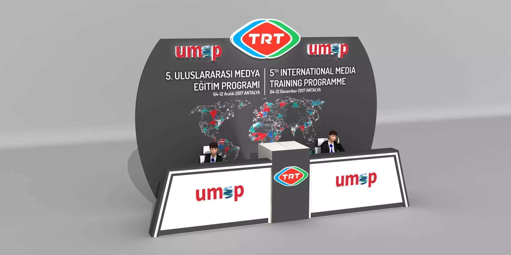 Hotel Lobby Desk 001 3D model_0