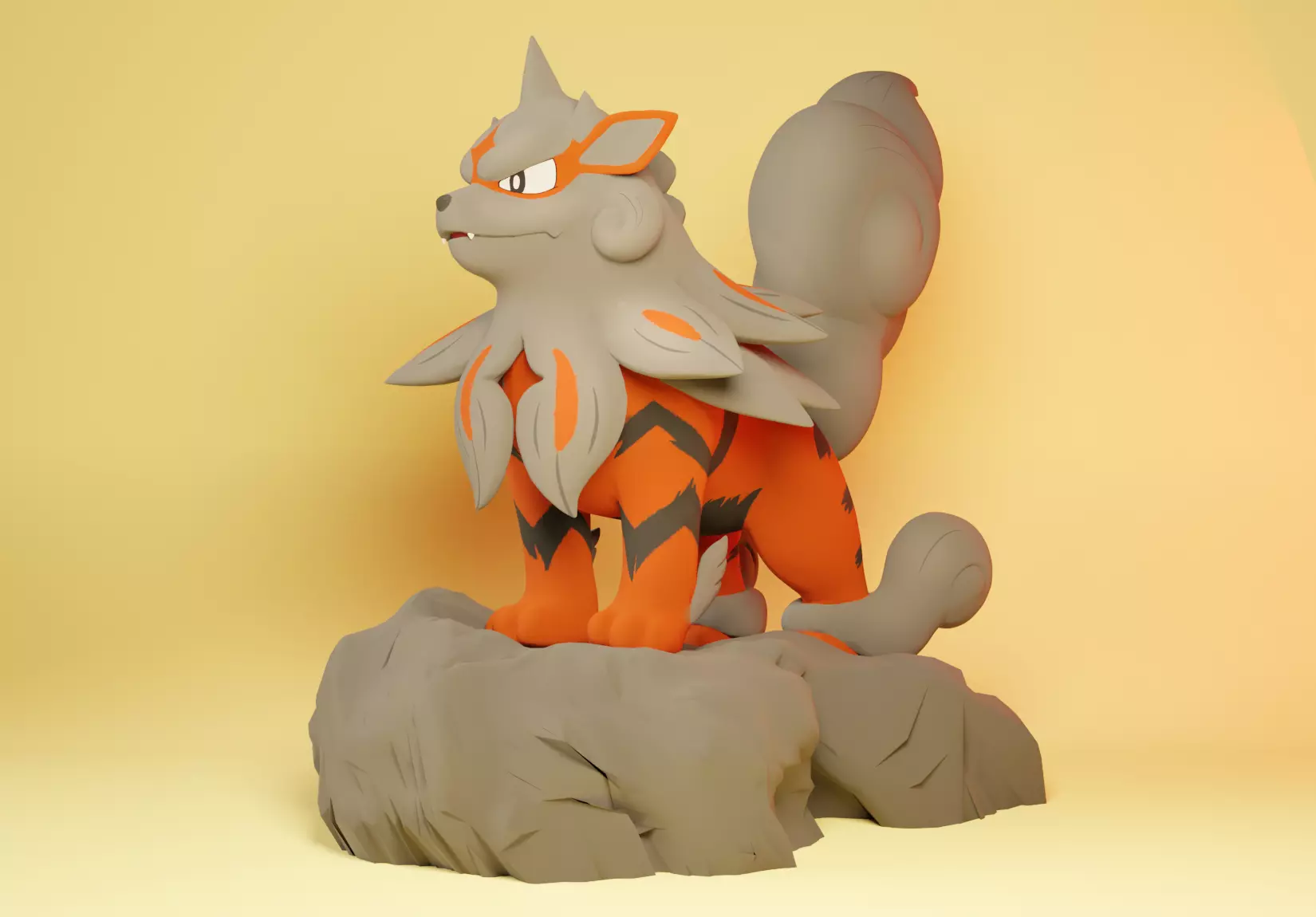 Pokemon Hisuian Arcanine 3D print model