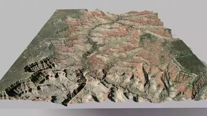 Mountain landscape Grand Canyon Arizona USA 3D model