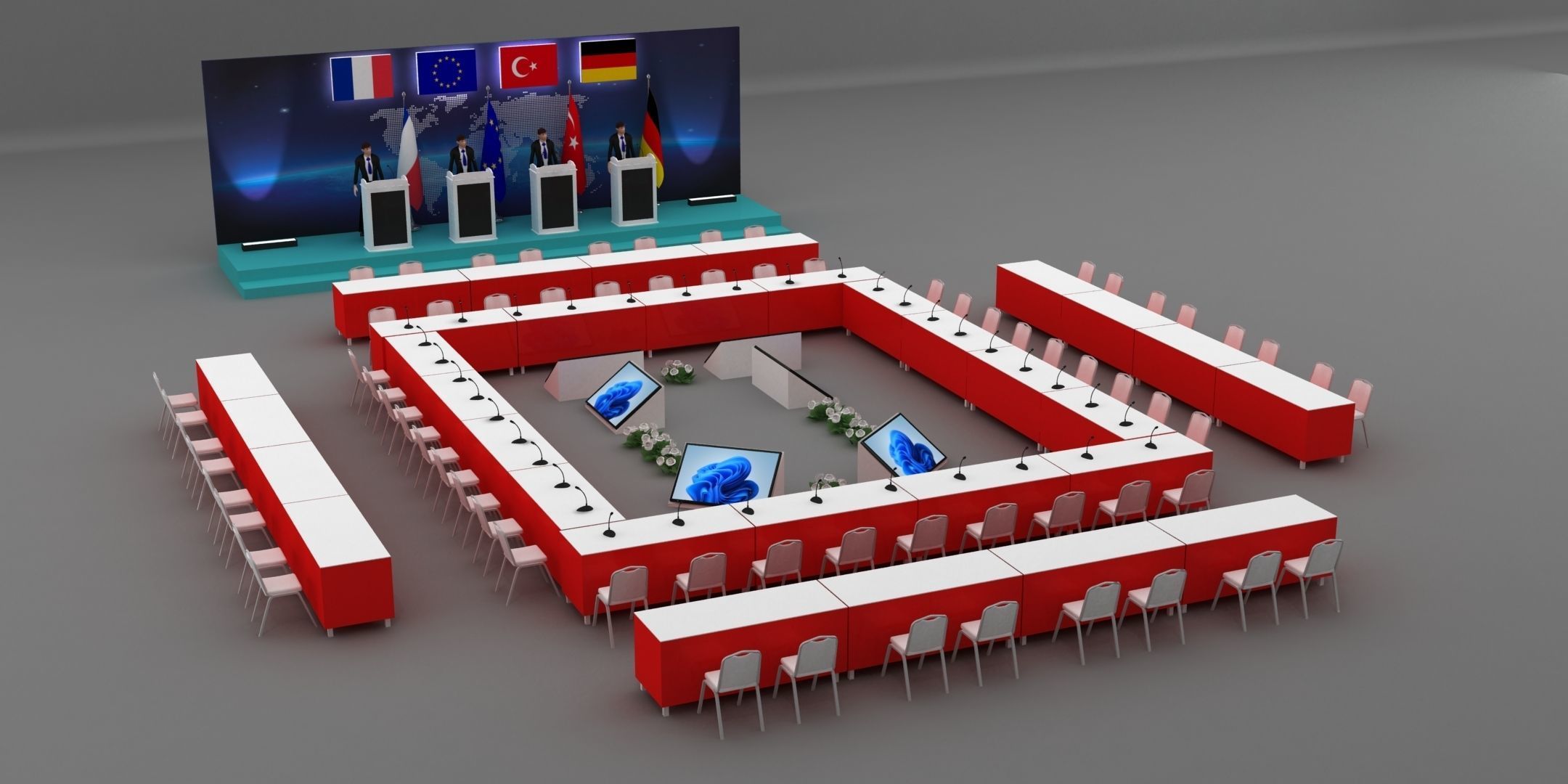 International Meeting Stage Setup 003 3D model_1