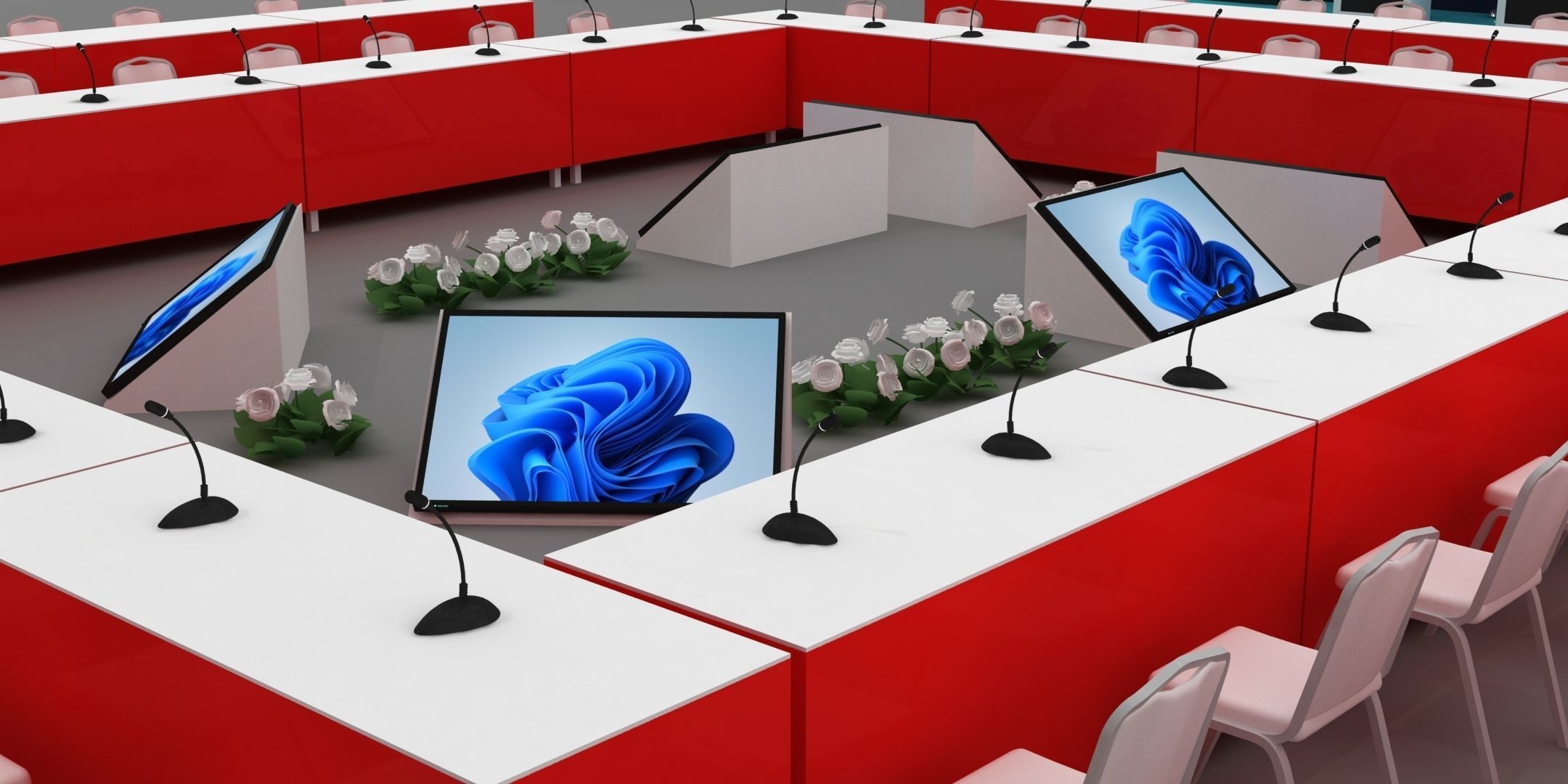 International Meeting Stage Setup 003 3D model_3