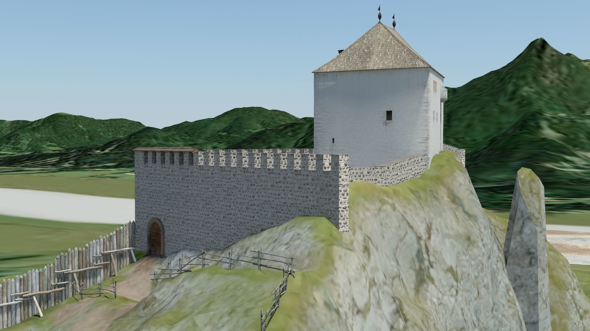 Medieval Pietra Rasa Wall PBR-Texture Texture_8