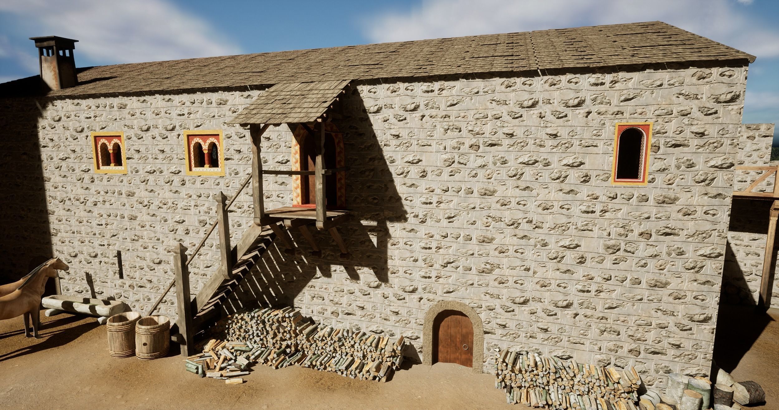 Medieval Pietra Rasa Wall PBR-Texture Texture_7