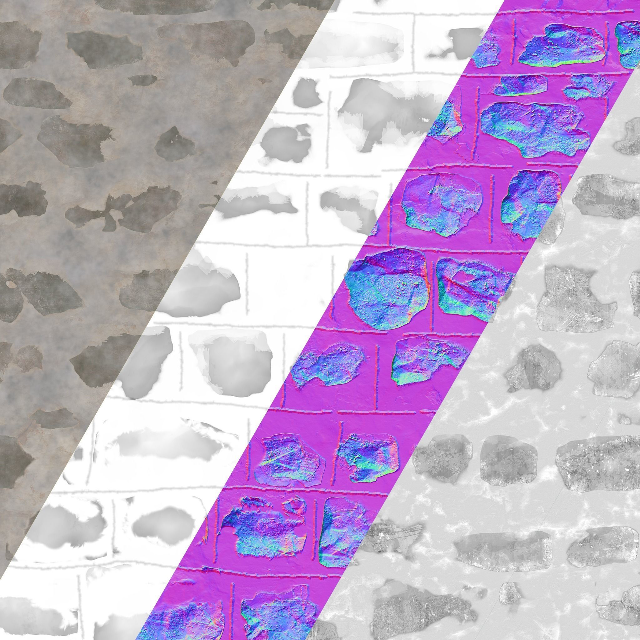 Medieval Pietra Rasa Wall PBR-Texture Texture_1