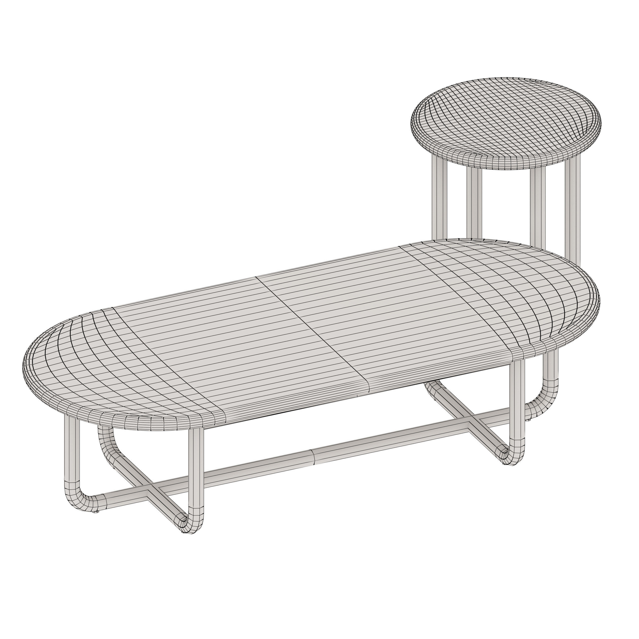 Jones Cross Coffee Side Table by The Hotel Space 3D model_5