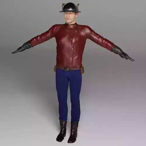 DC Comics - Jay Garrick The Flash 3D Model 3D model