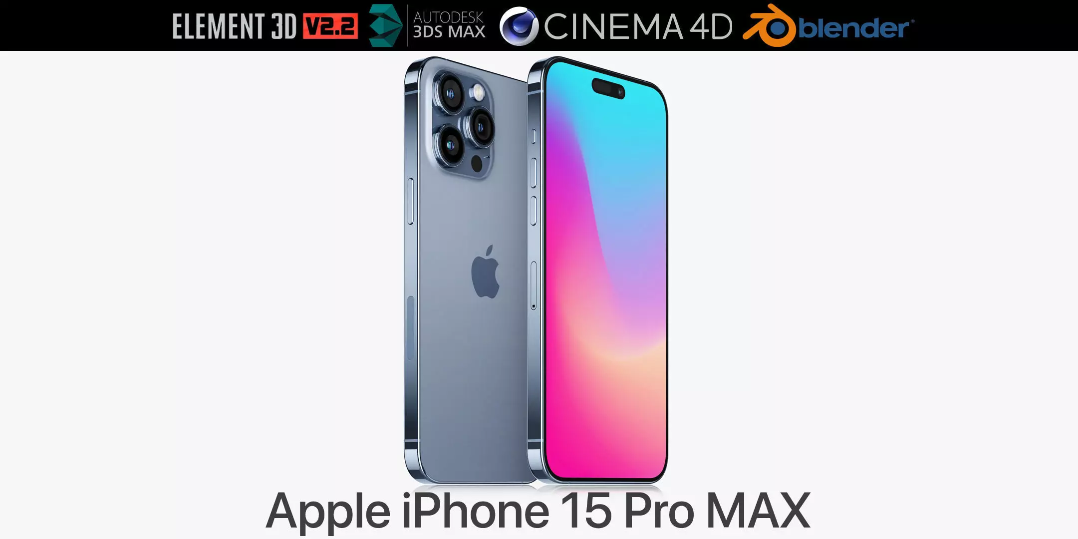 Apple iPhone 15 pro MAX v2 3D model