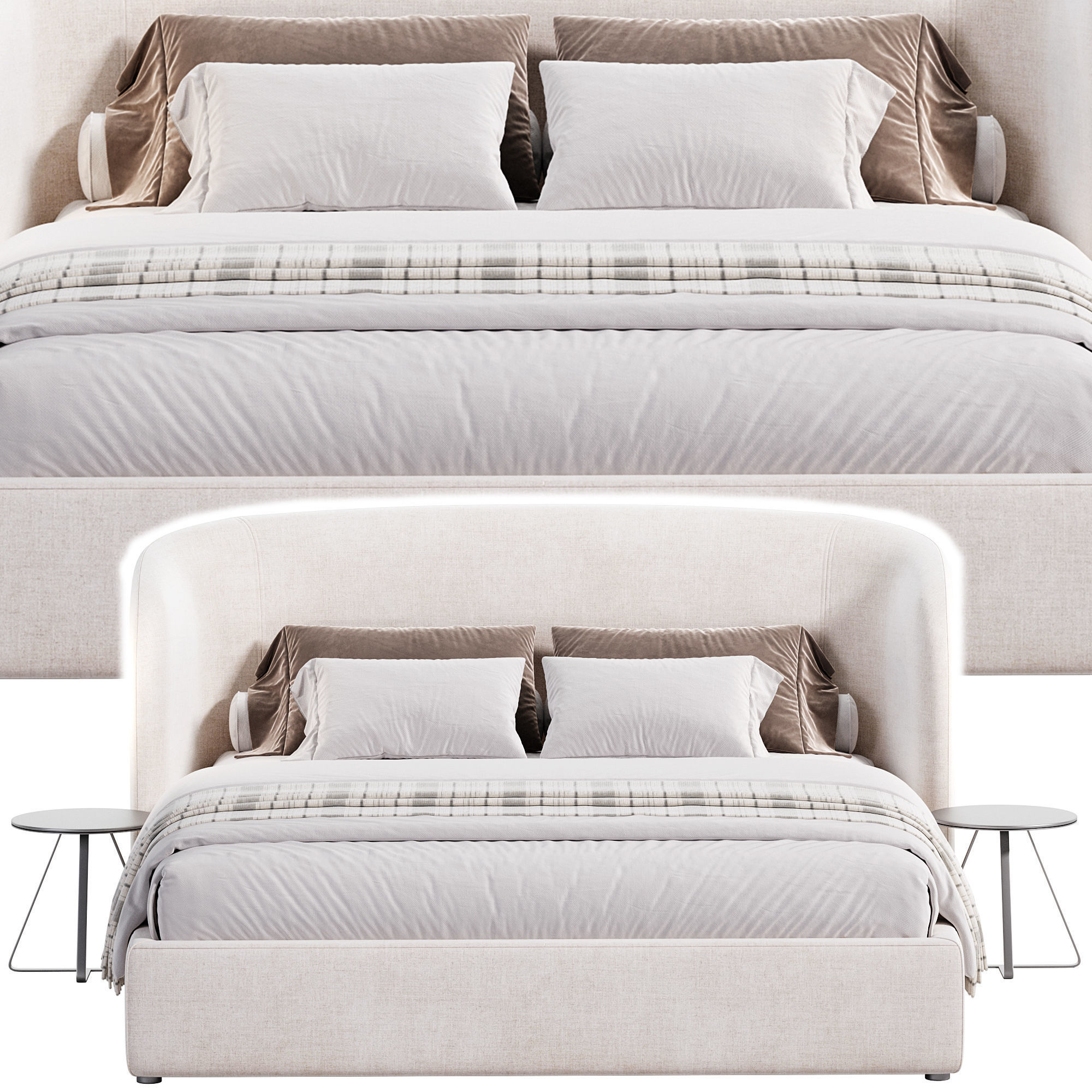 Fortune bed by Stylich club 3D model_2