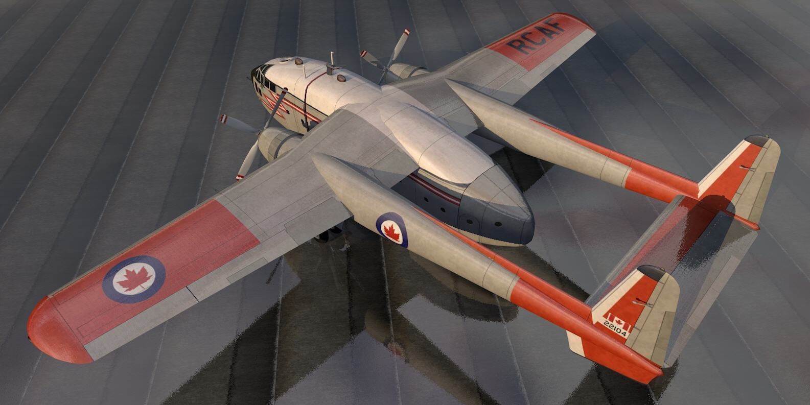 Fairchild C-119 Flying Boxcar 3D model_3