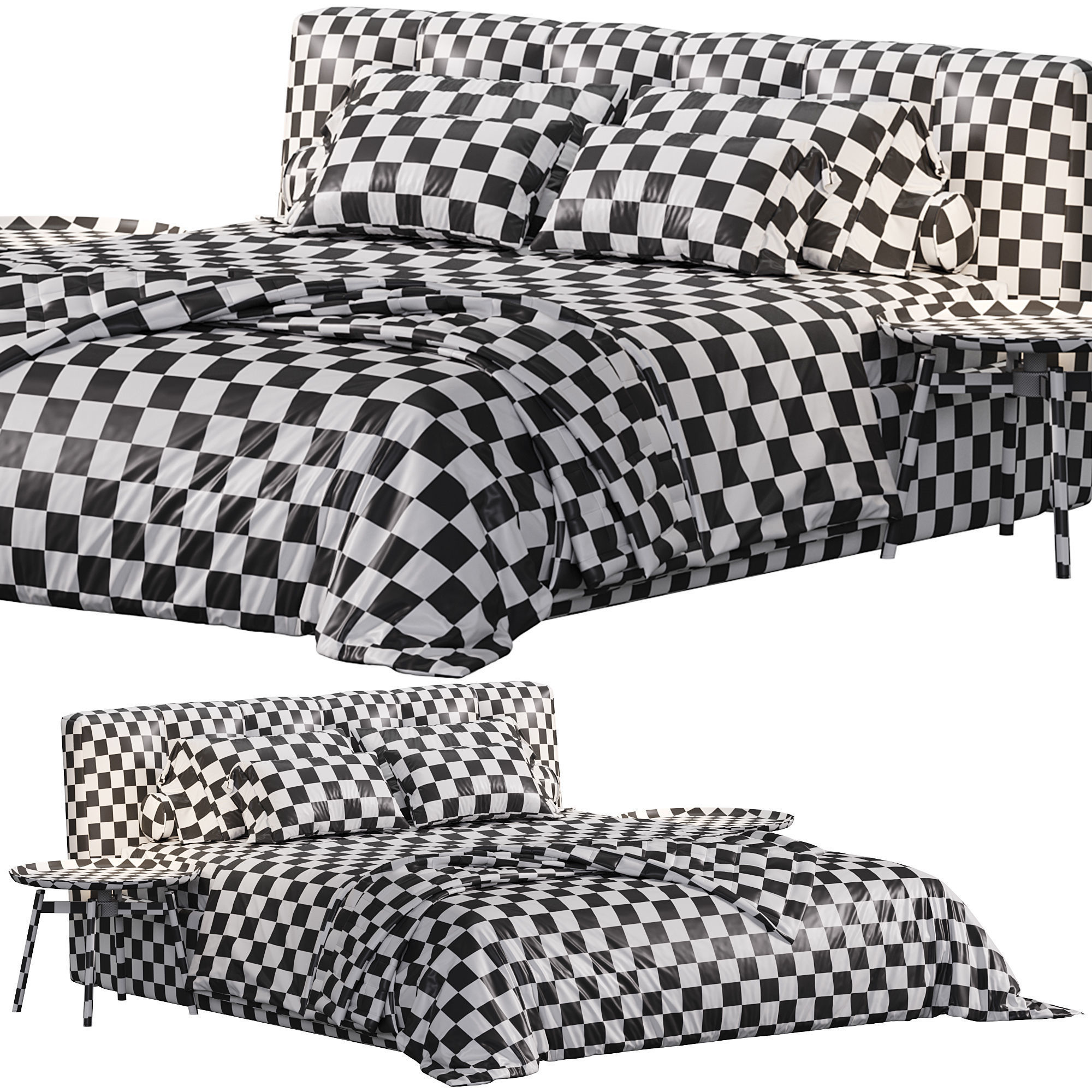 Warp bed by Lema 3D model_6